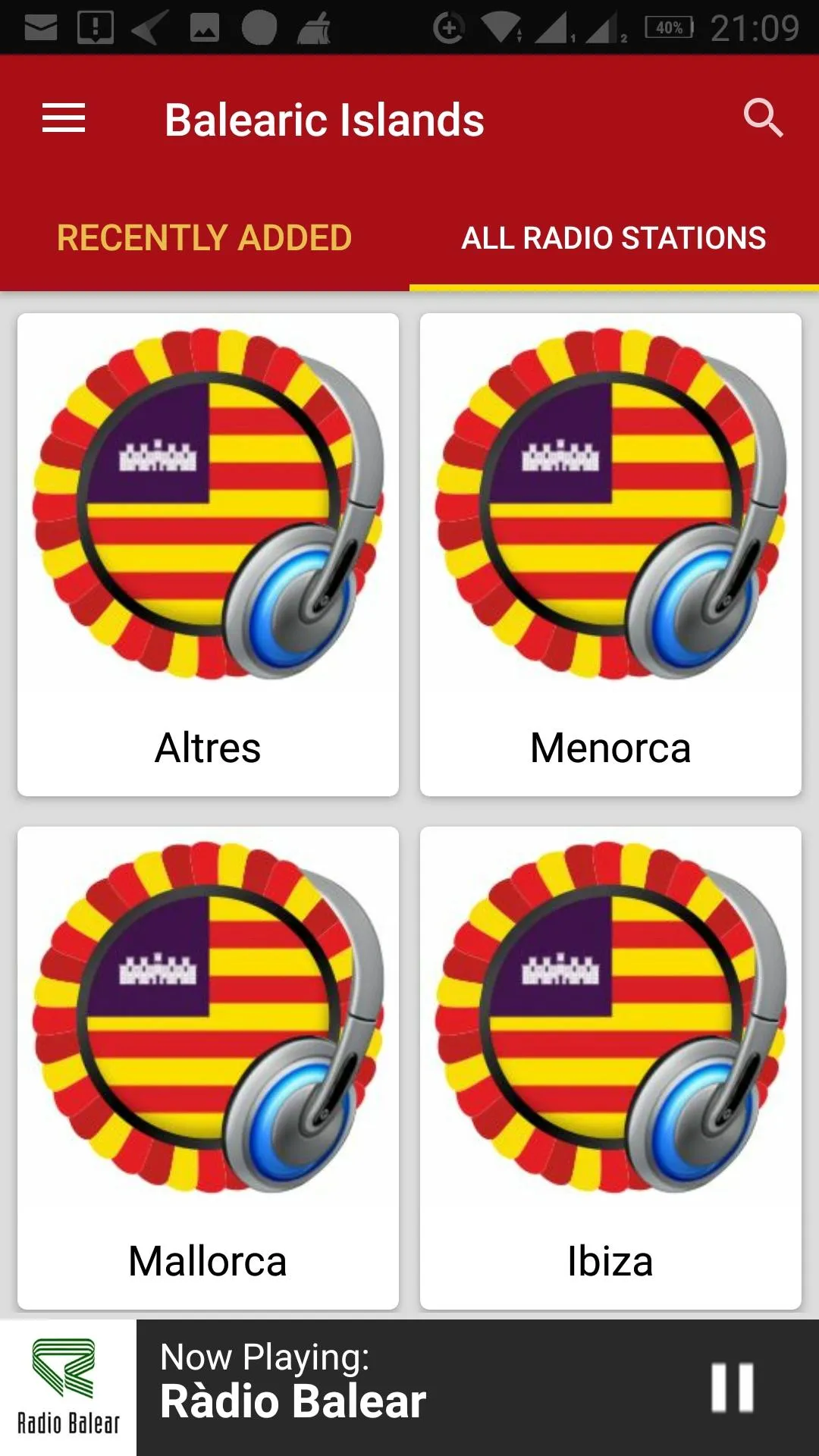 Balearic Islands Radio Station | Indus Appstore | Screenshot