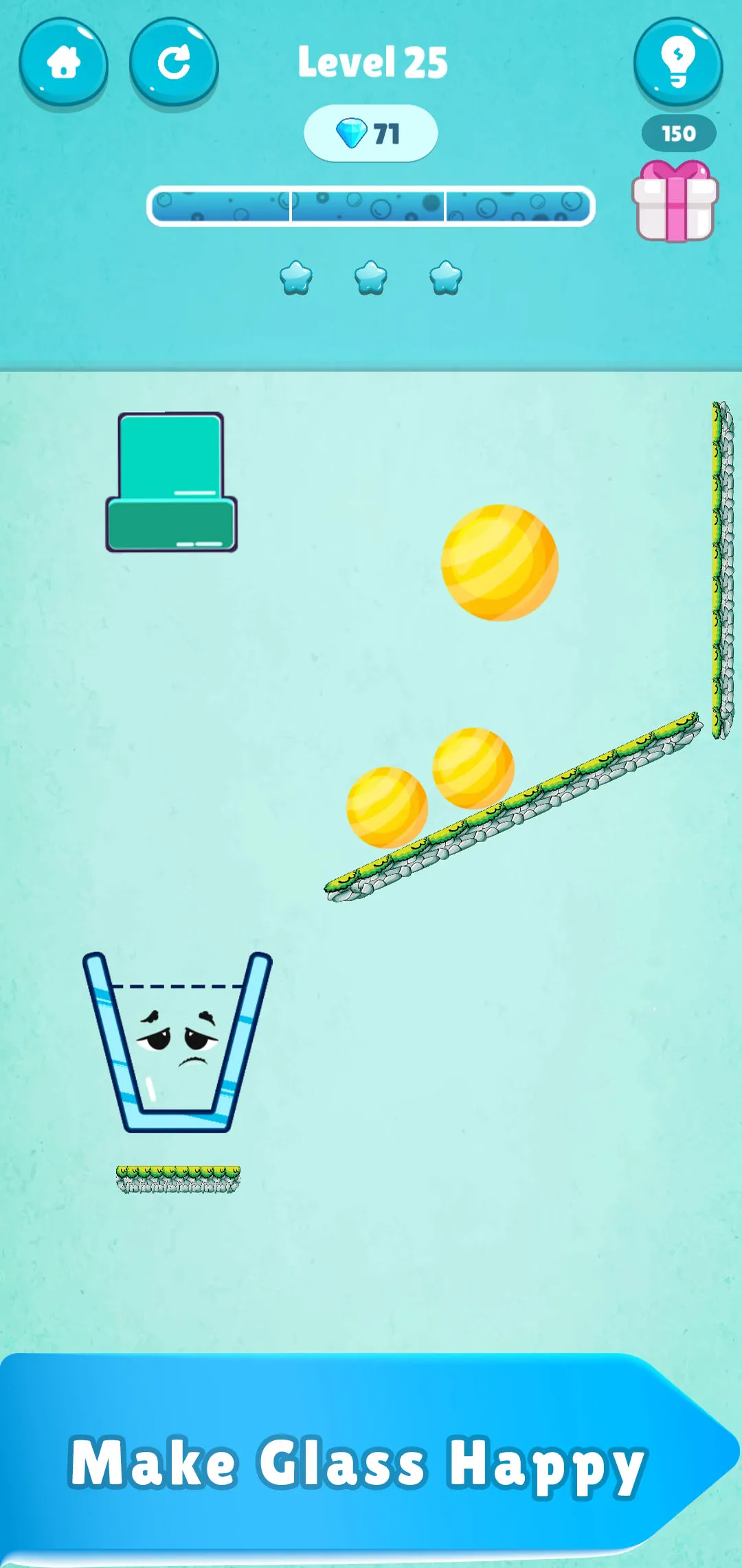 Fill the Glass - Puzzle Game | Indus Appstore | Screenshot