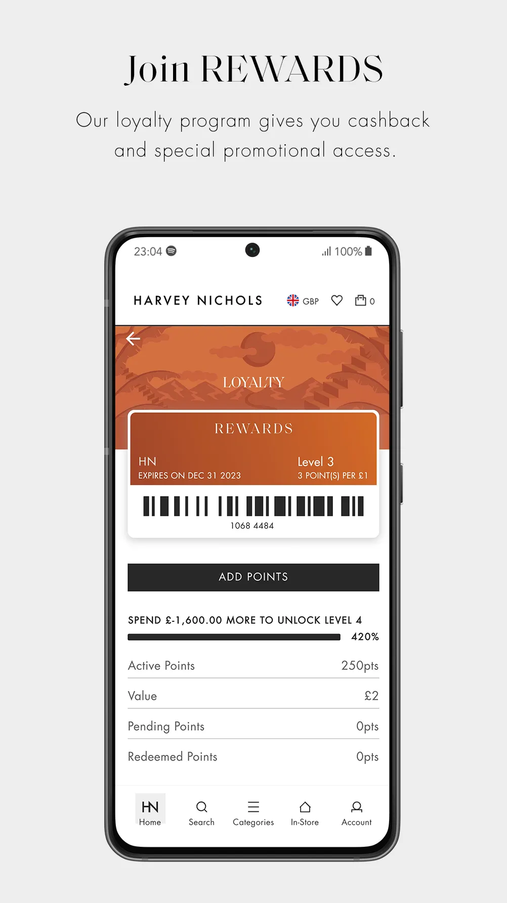 Harvey Nichols | Indus Appstore | Screenshot