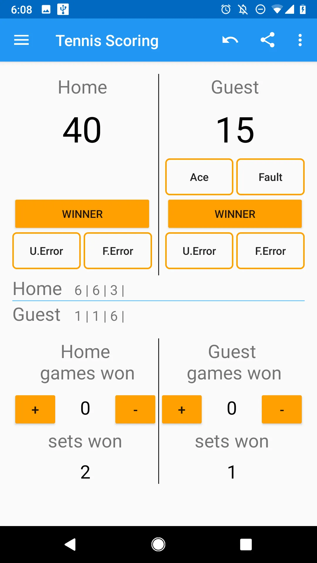 Tennis Scoring | Indus Appstore | Screenshot