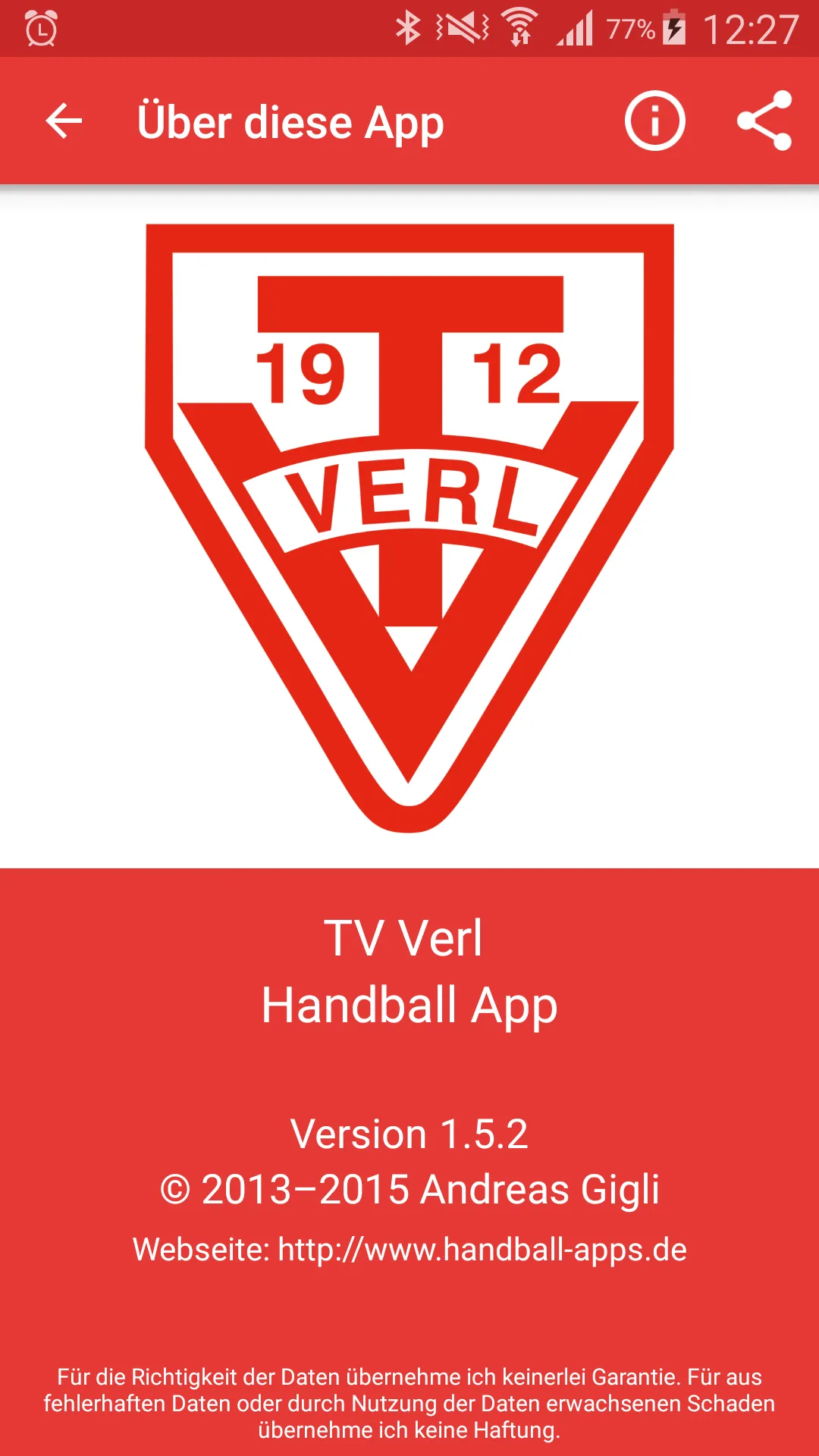 TV Verl Handball | Indus Appstore | Screenshot