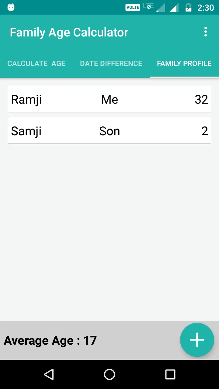 Family Age Calculator | Indus Appstore | Screenshot