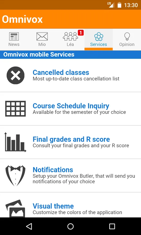 Omnivox Mobile | Indus Appstore | Screenshot