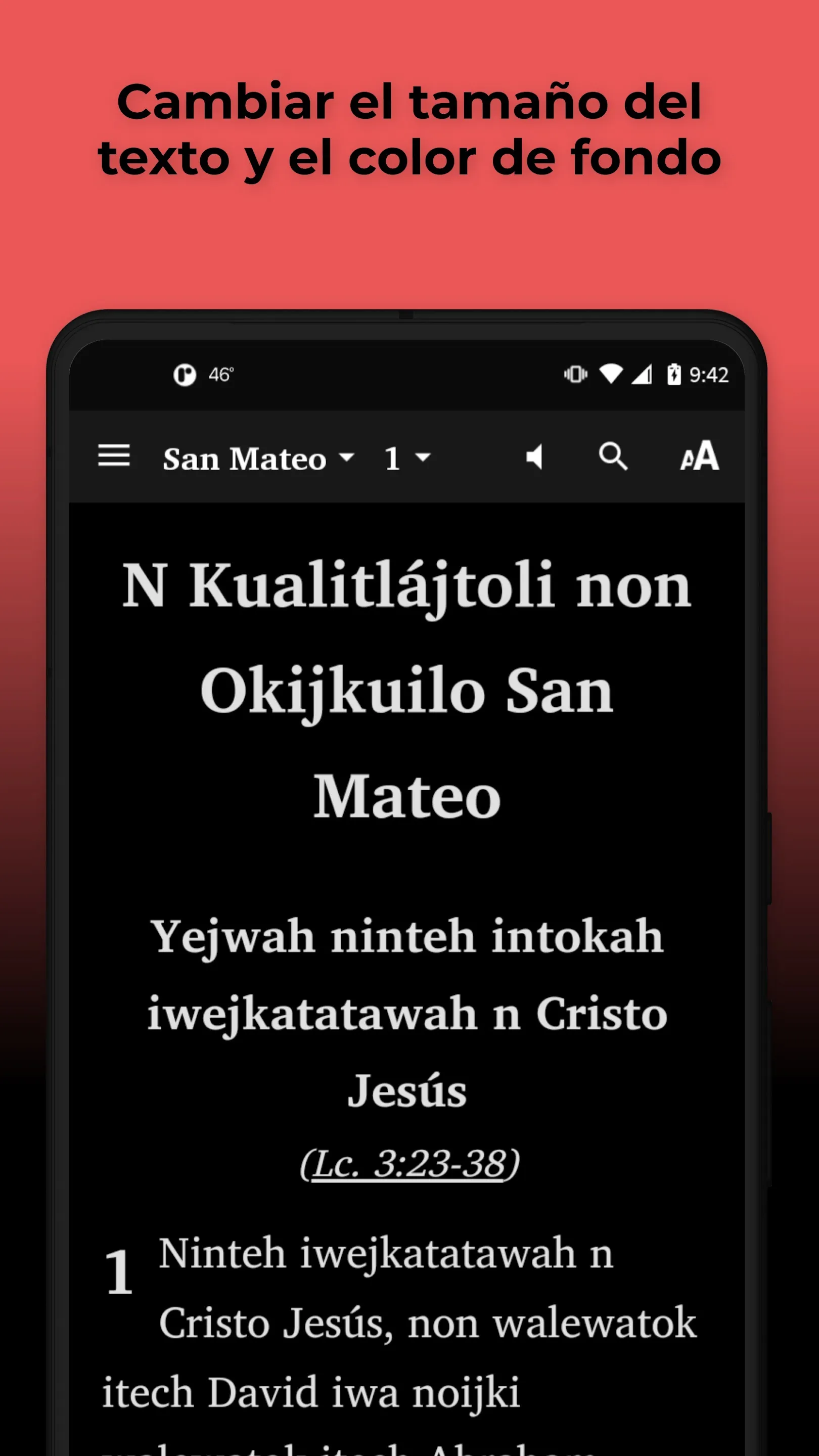 Náhuatl Tehuacán Bible | Indus Appstore | Screenshot