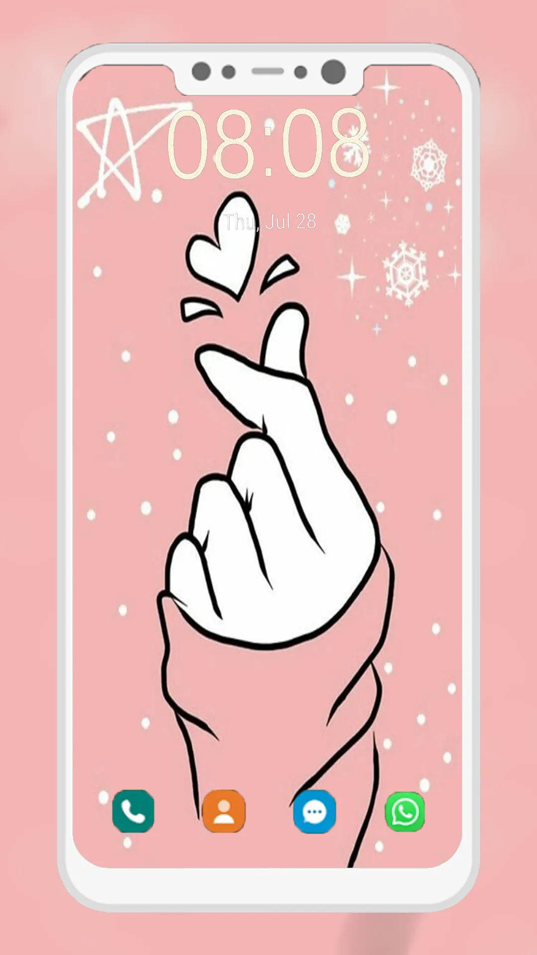 Finger Heart Wallpaper | Indus Appstore | Screenshot