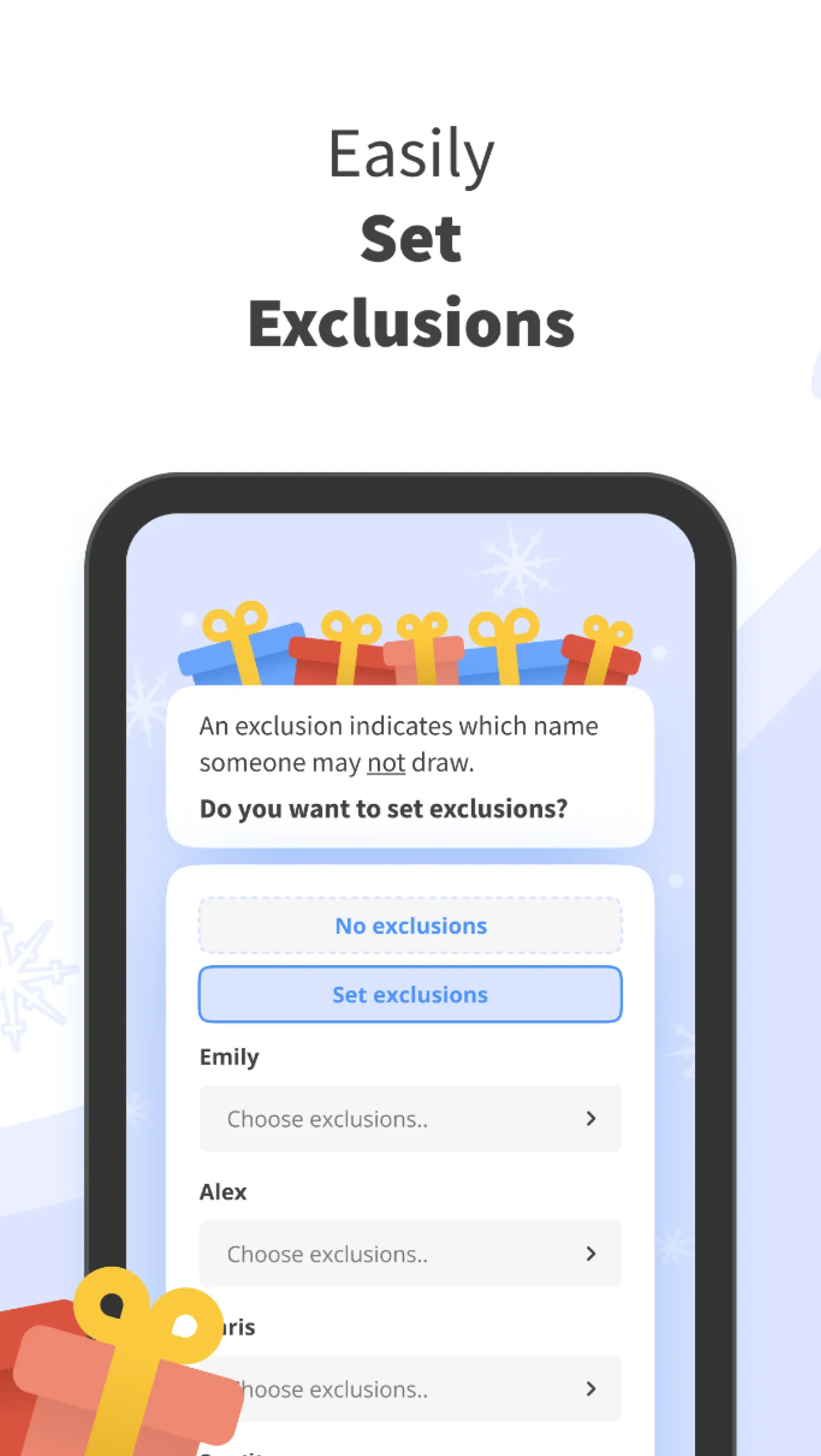 drawnames | Secret Santa app | Indus Appstore | Screenshot