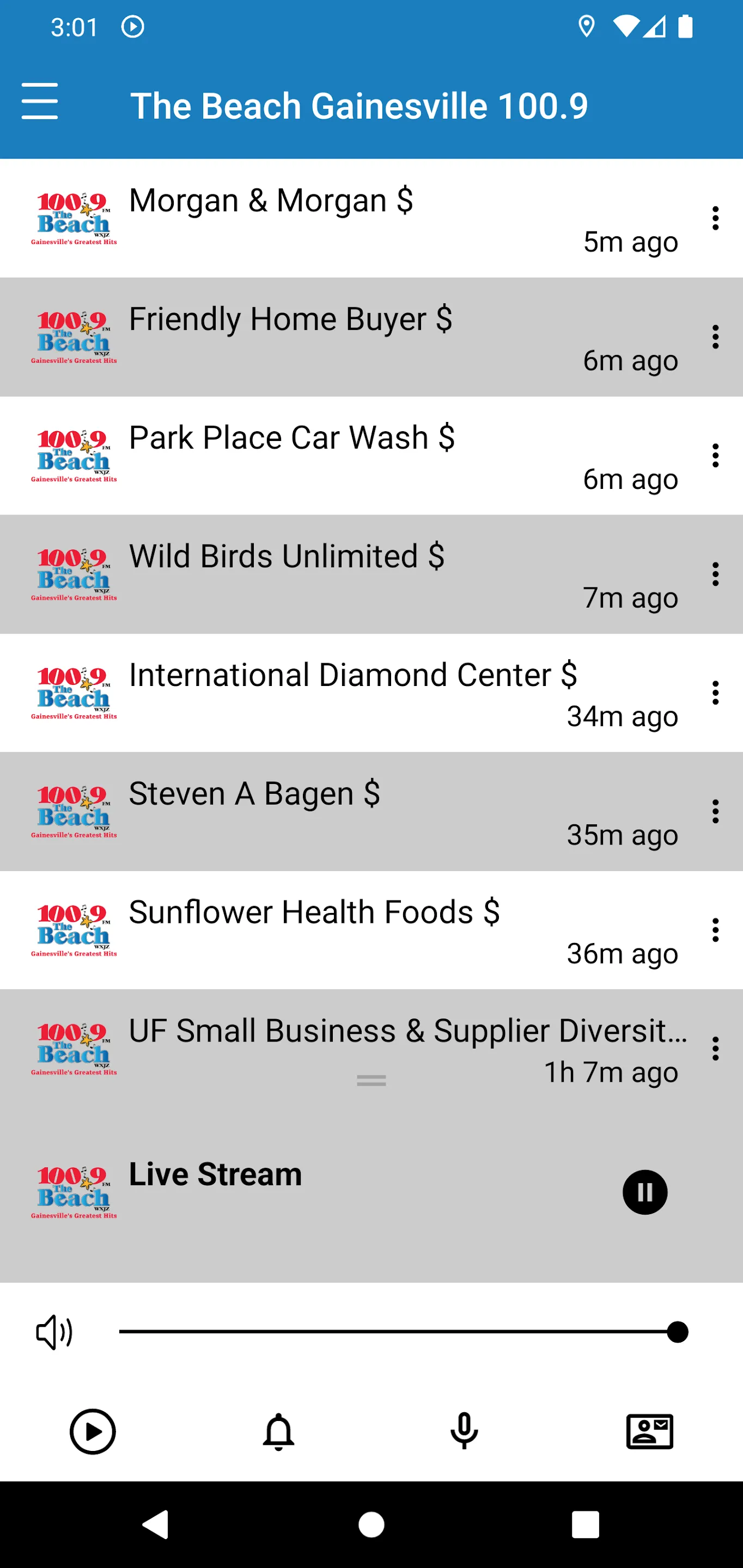 The Beach Gainesville 100.9 | Indus Appstore | Screenshot