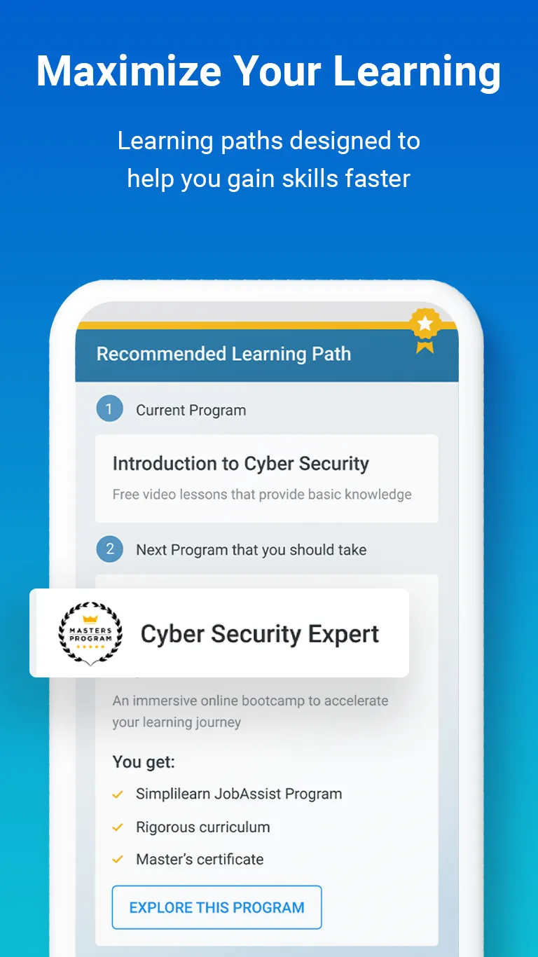 Simplilearn: Online Learning | Indus Appstore | Screenshot