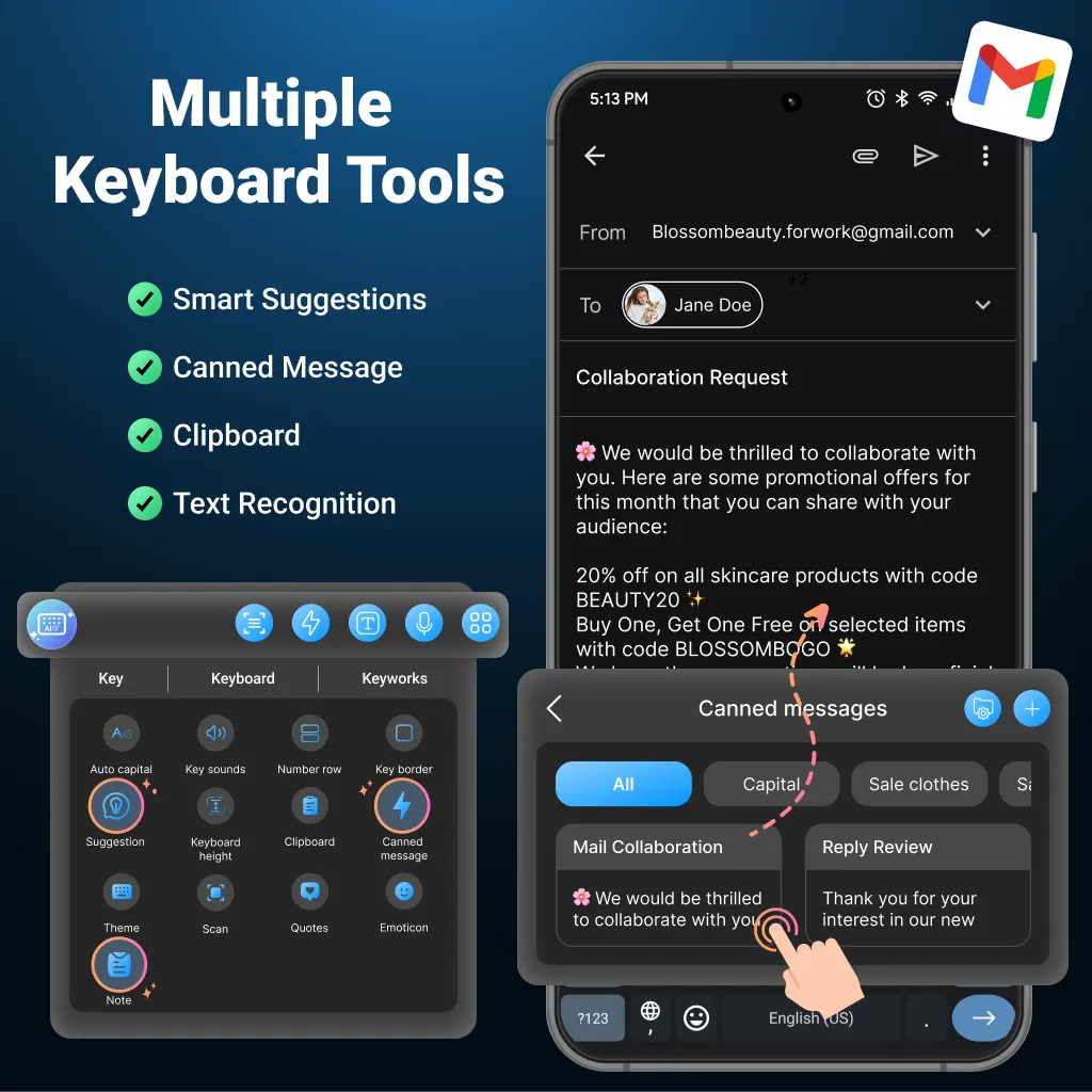 AI Keyboard: Chatbot, Grammar | Indus Appstore | Screenshot