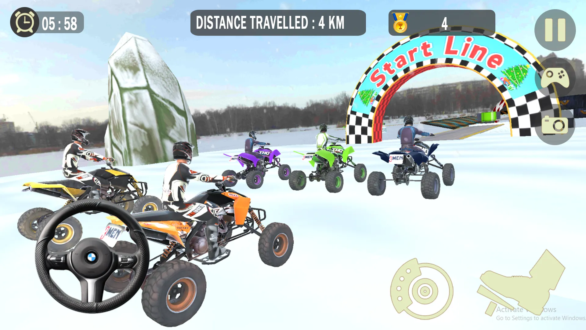 Impossible Snow ATV Bike Stunt | Indus Appstore | Screenshot