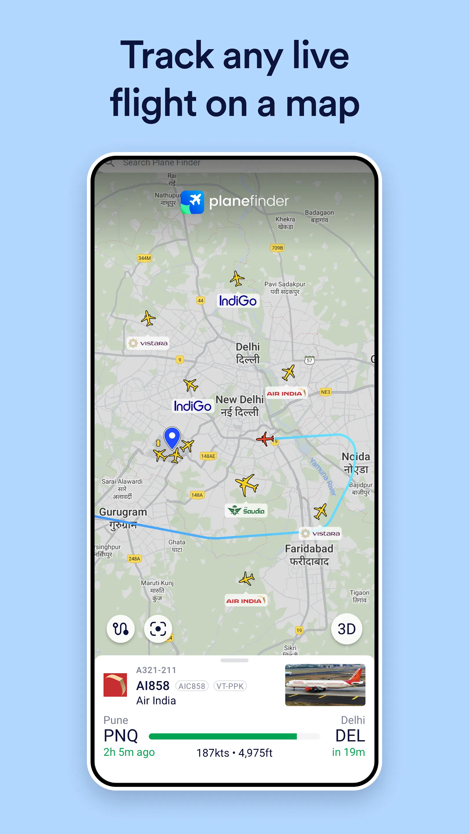 Plane Finder - Flight Tracker | Indus Appstore | Screenshot