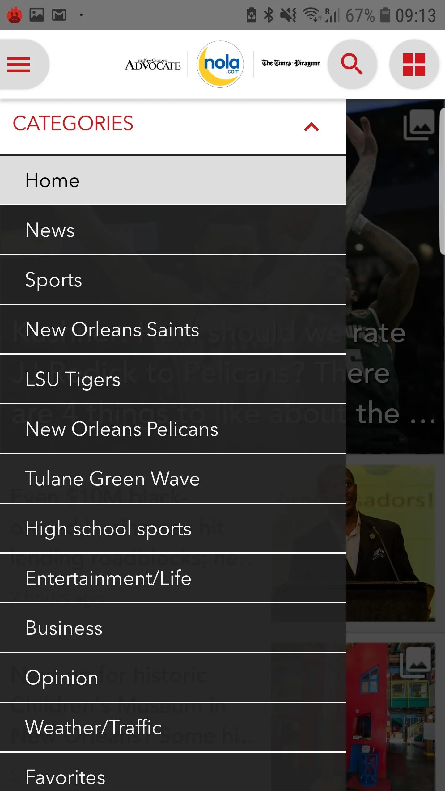 NOLA.com | Indus Appstore | Screenshot