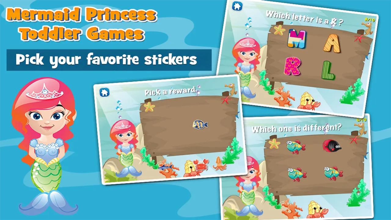 Mermaid Princess Toddler Games | Indus Appstore | Screenshot