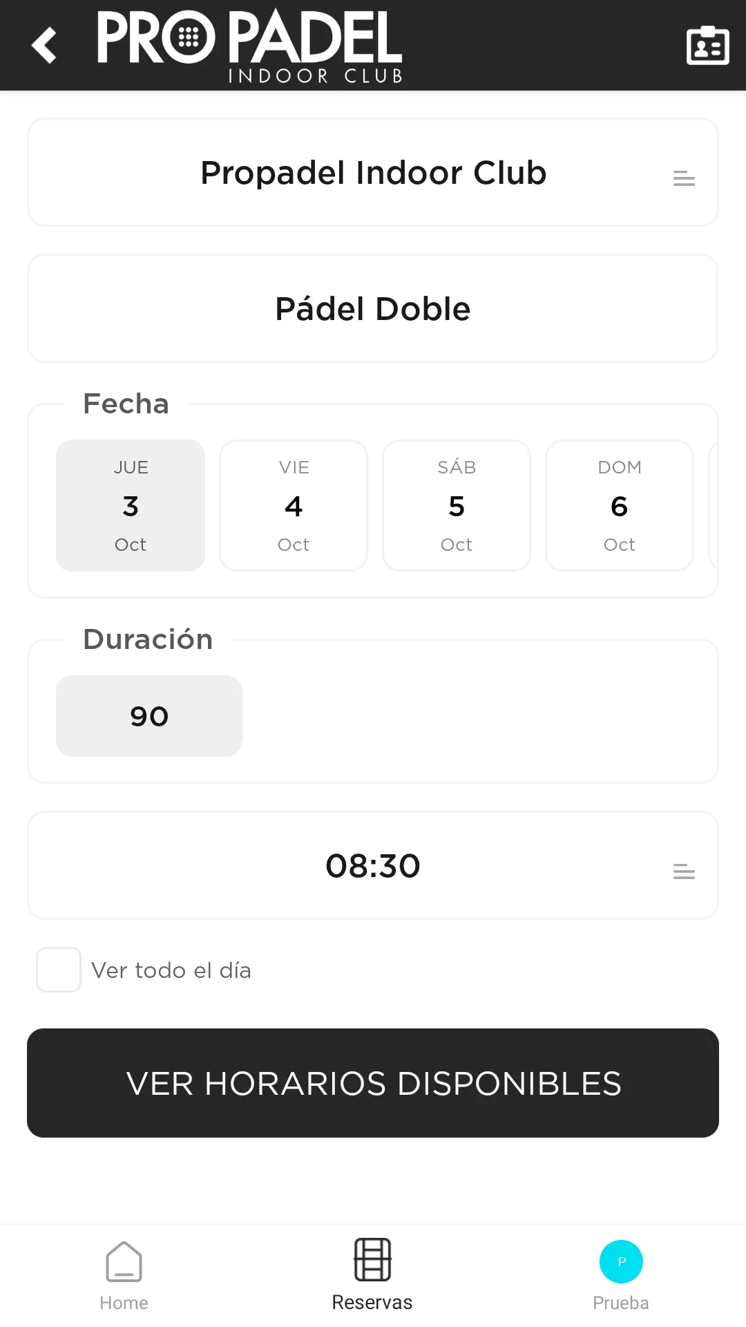 Pro Padel Almeria | Indus Appstore | Screenshot