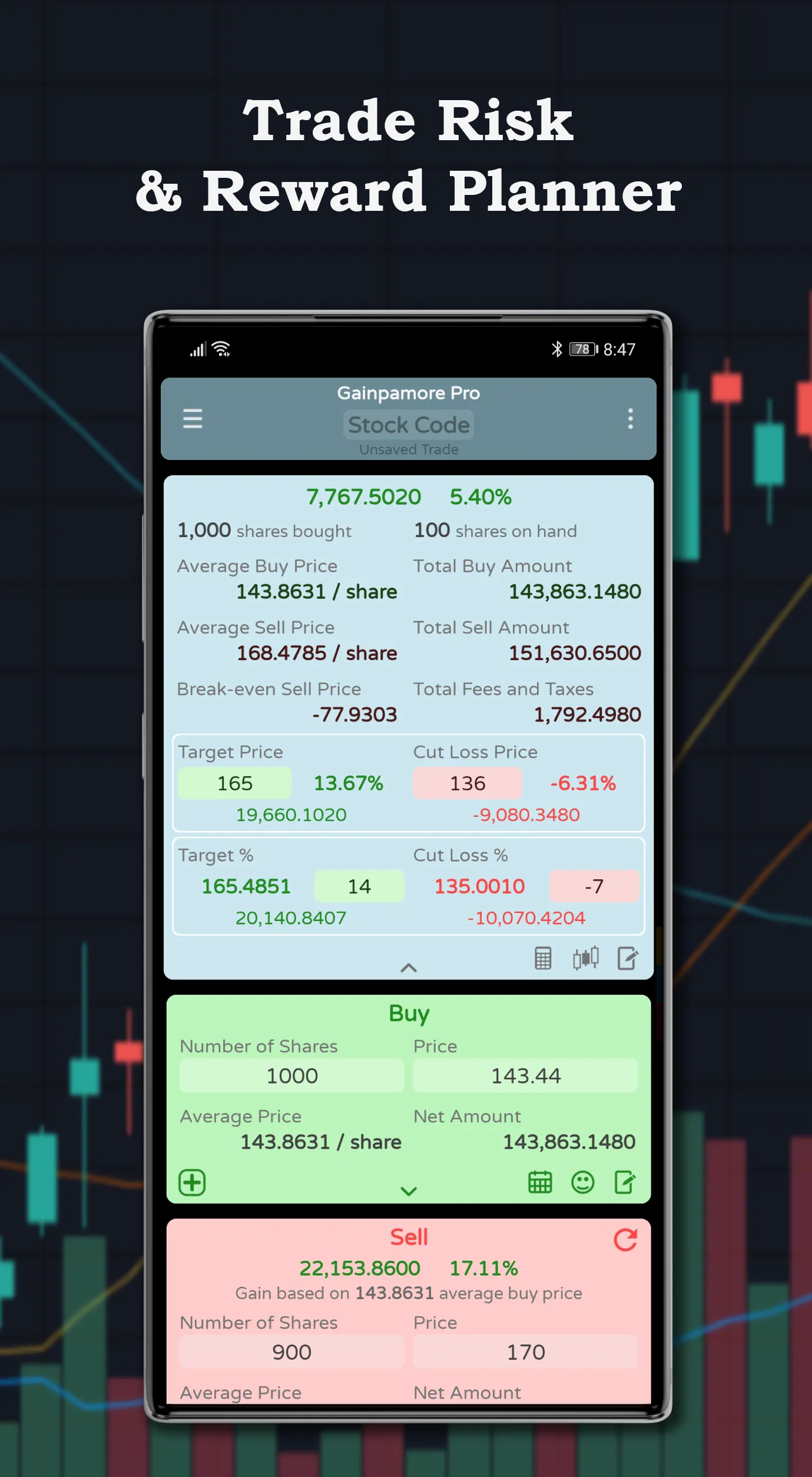 Gainpamore PSE Trading Journal | Indus Appstore | Screenshot