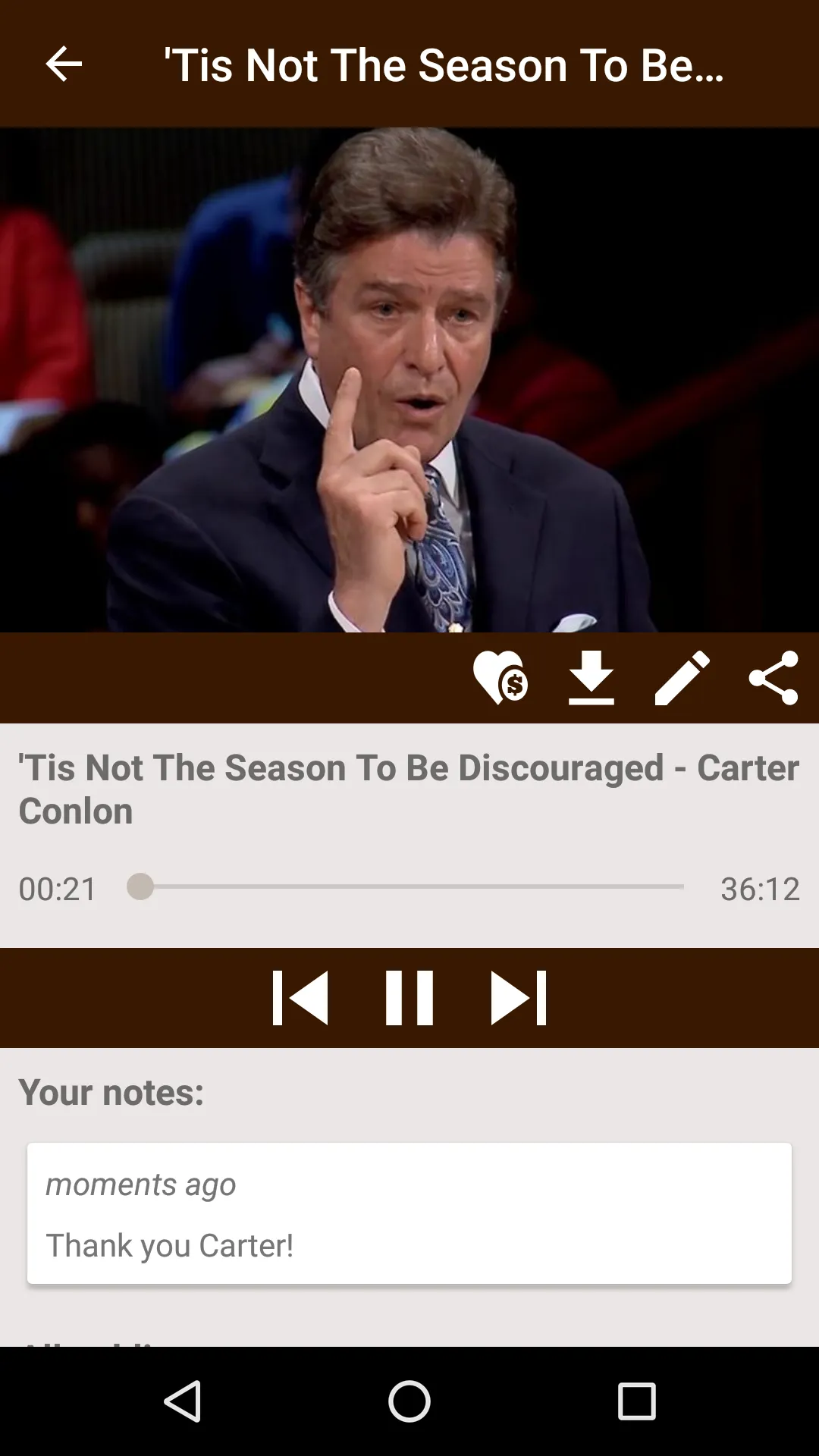 Carter Conlon Sermons | Indus Appstore | Screenshot