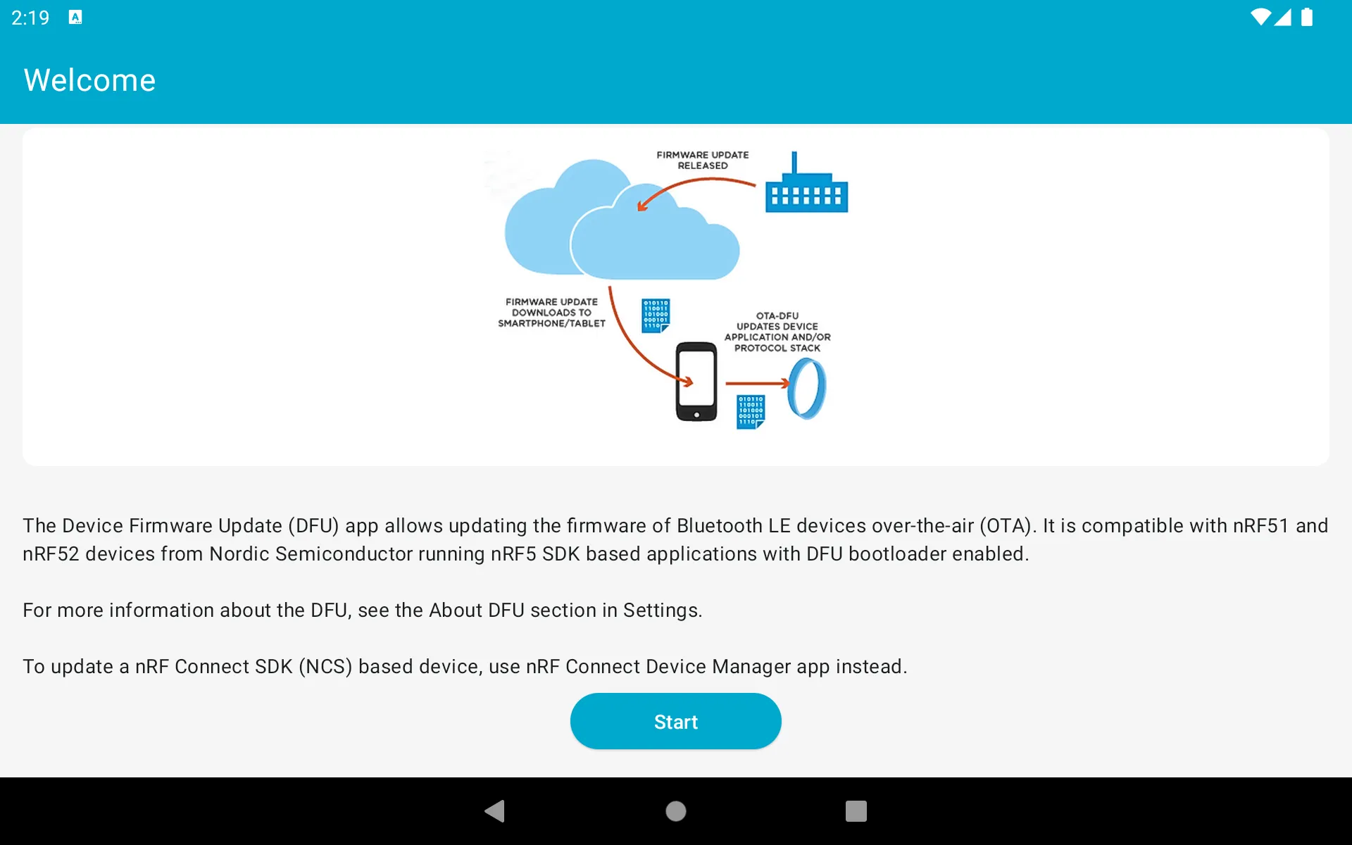 nRF Device Firmware Update | Indus Appstore | Screenshot