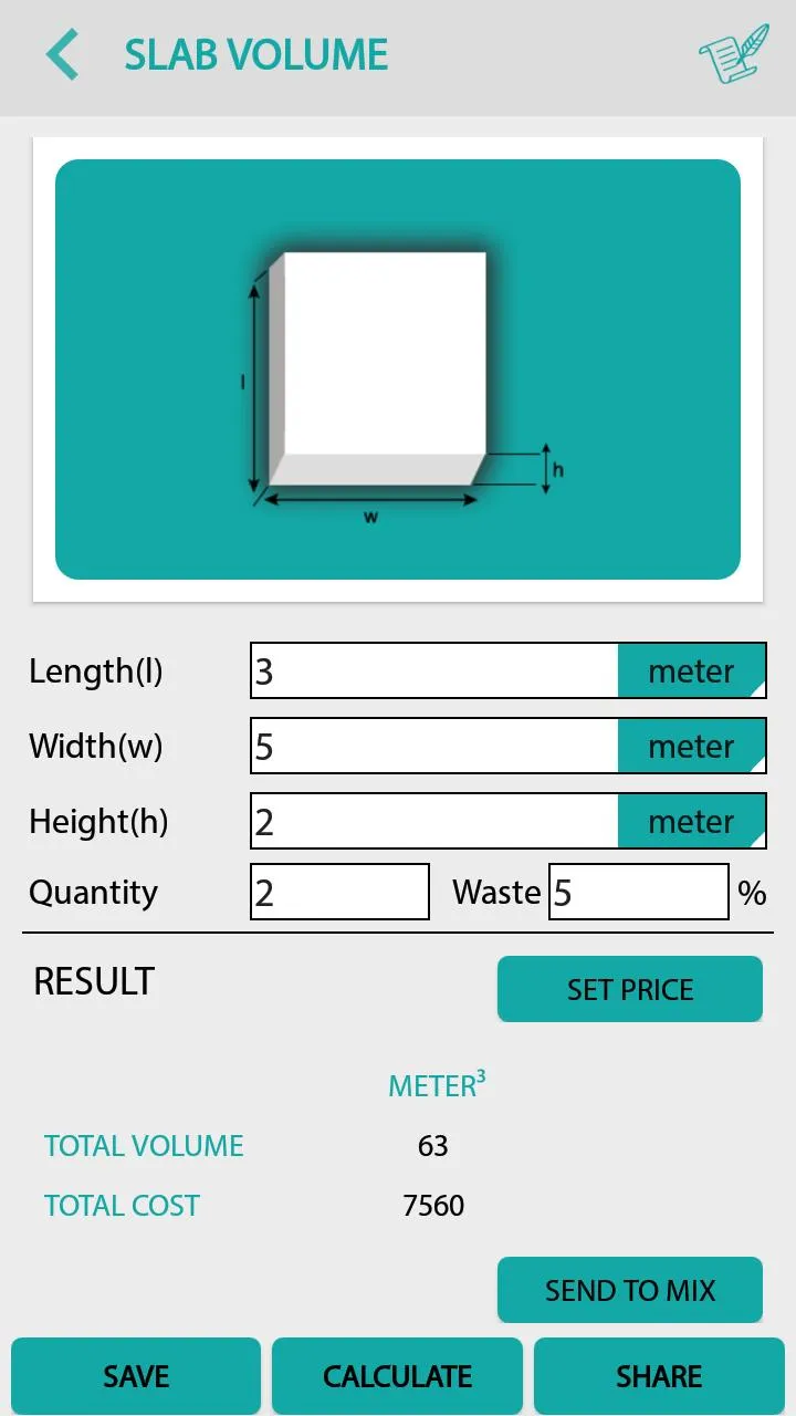 Civil: Concrete Calculator | Indus Appstore | Screenshot