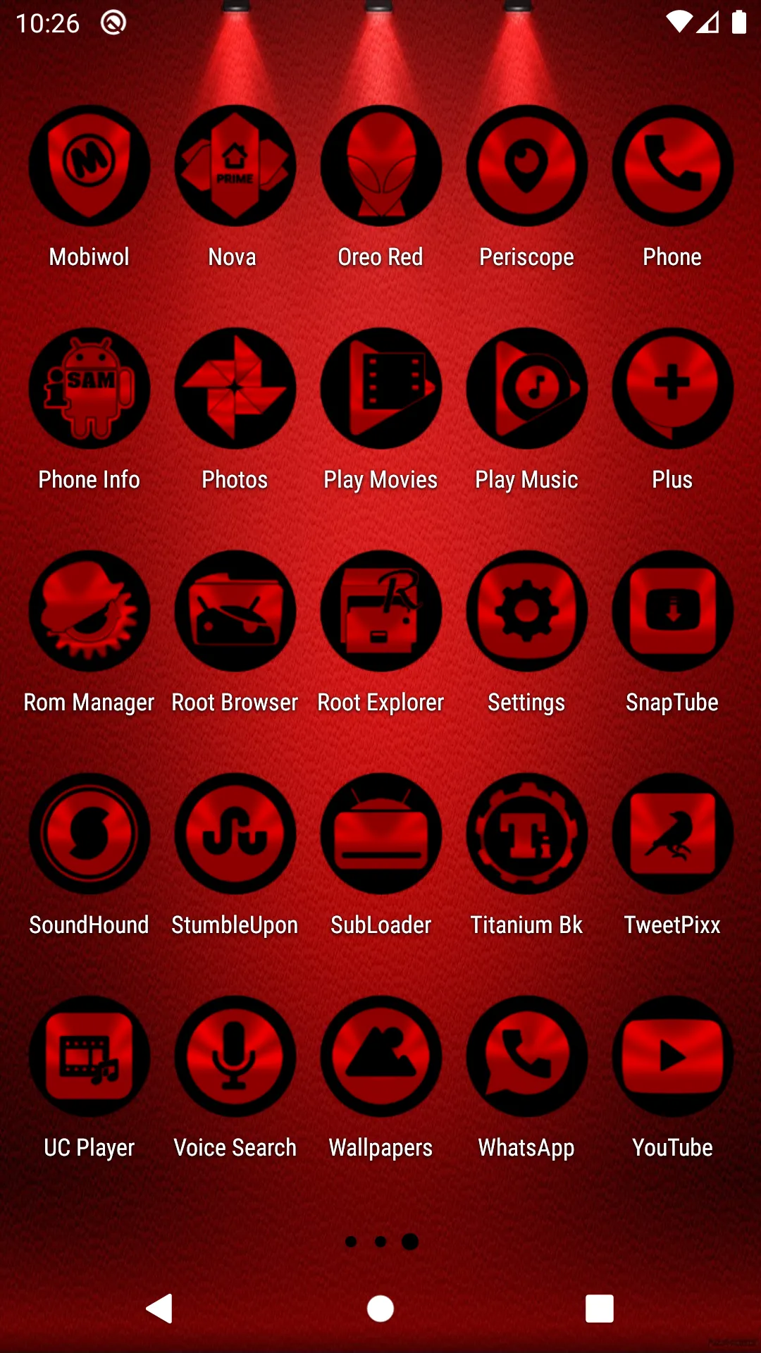 Oreo Red Icon Pack | Indus Appstore | Screenshot