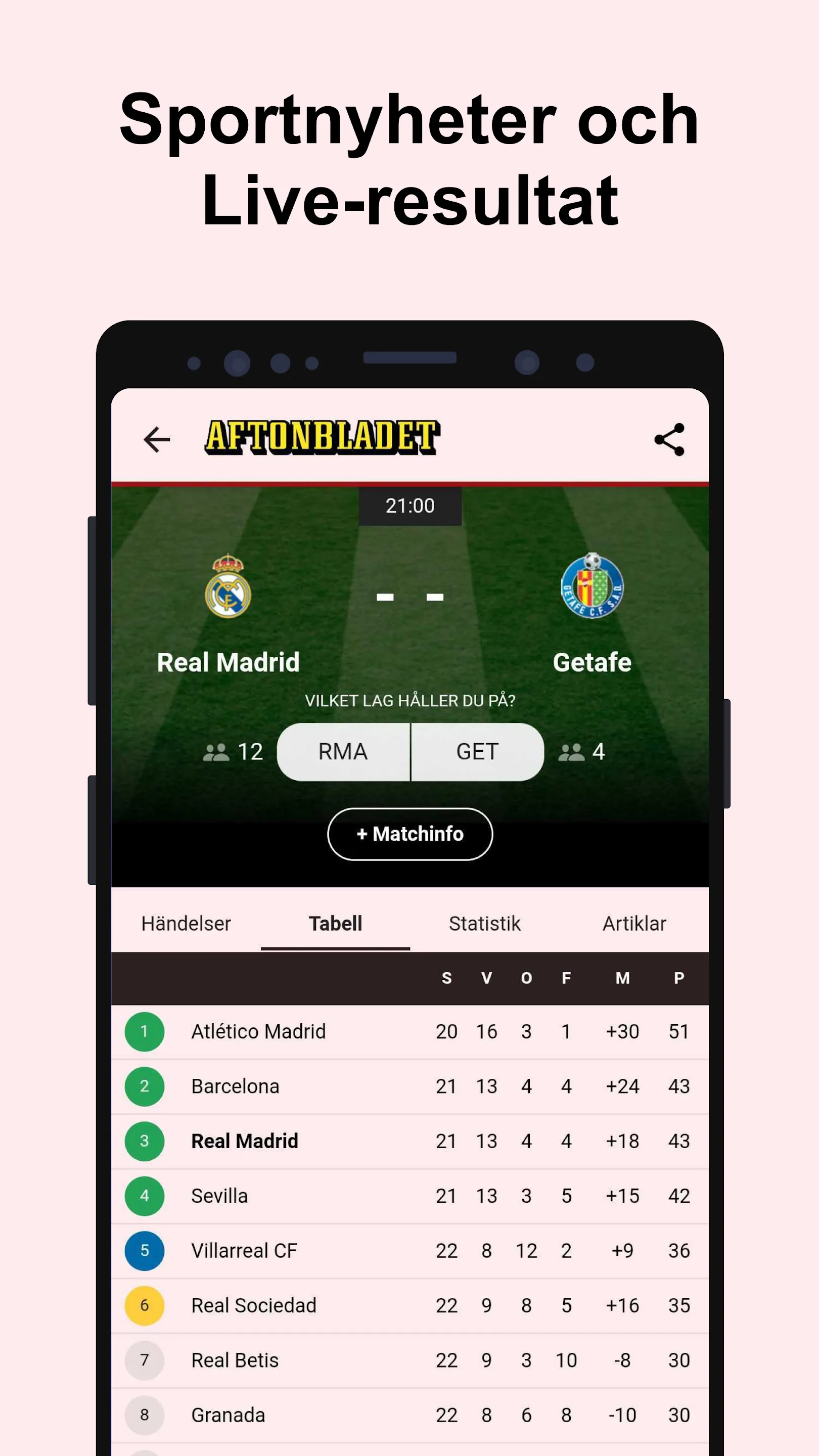 Sportbladet - störst på sport | Indus Appstore | Screenshot