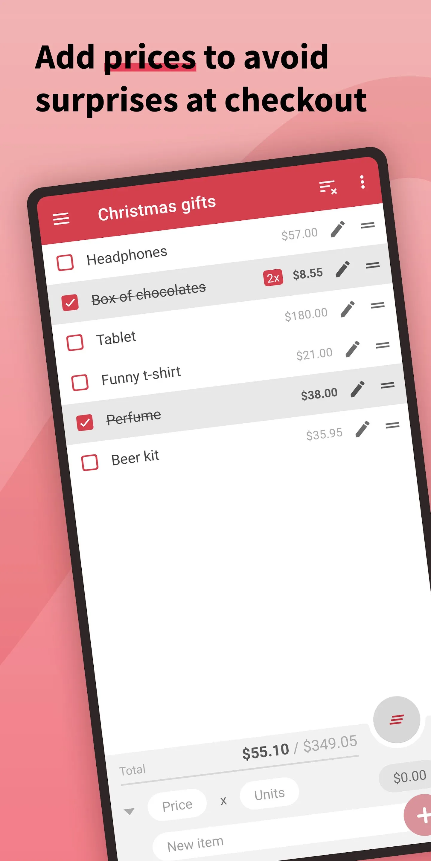 Shopping Lists (with widget) | Indus Appstore | Screenshot