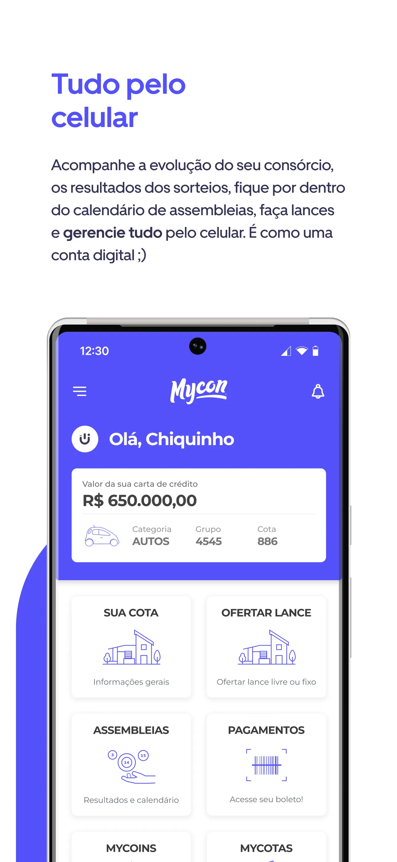 Mycon, consórcio digital | Indus Appstore | Screenshot