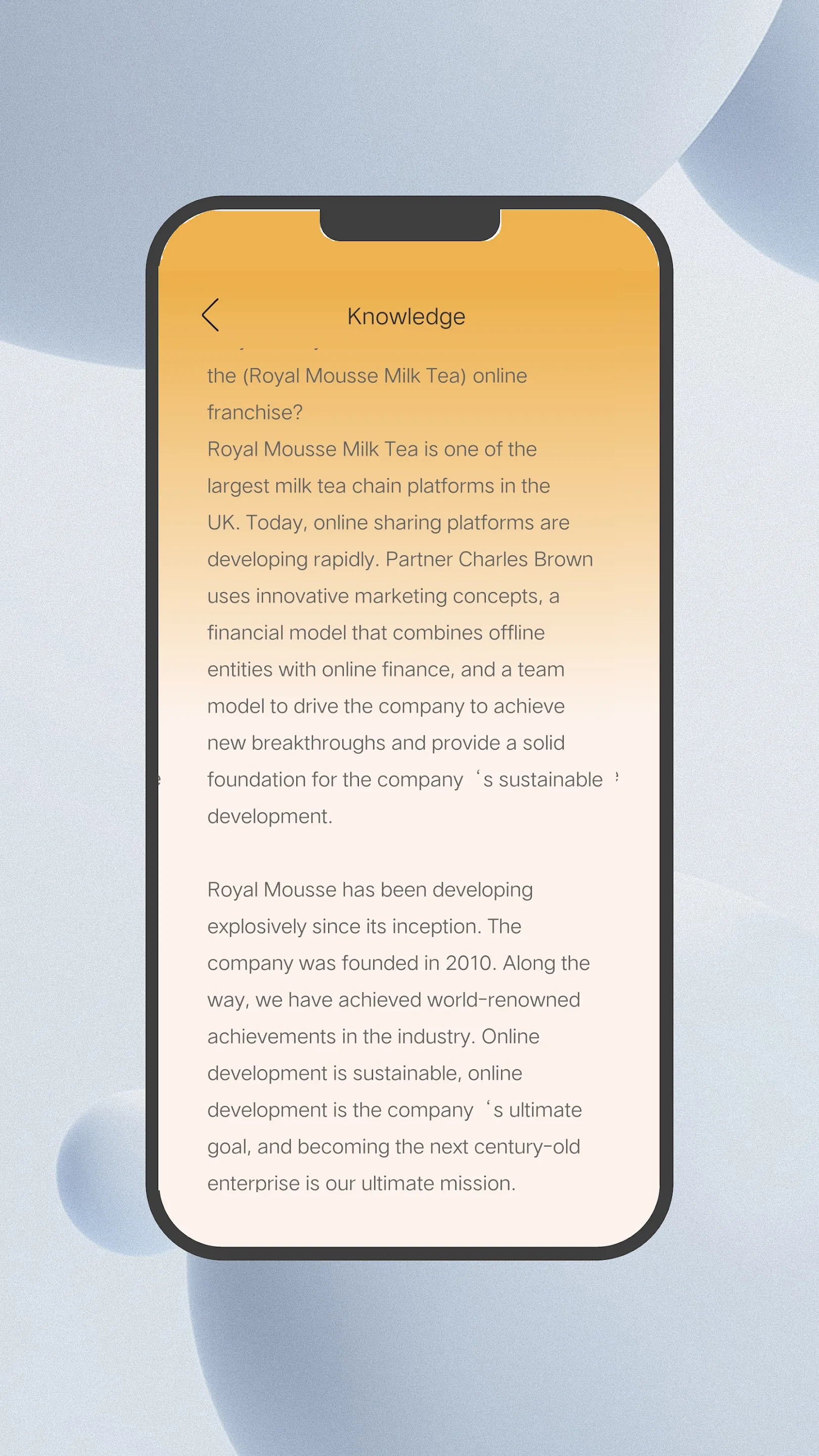 Royal mousse milk tea | Indus Appstore | Screenshot