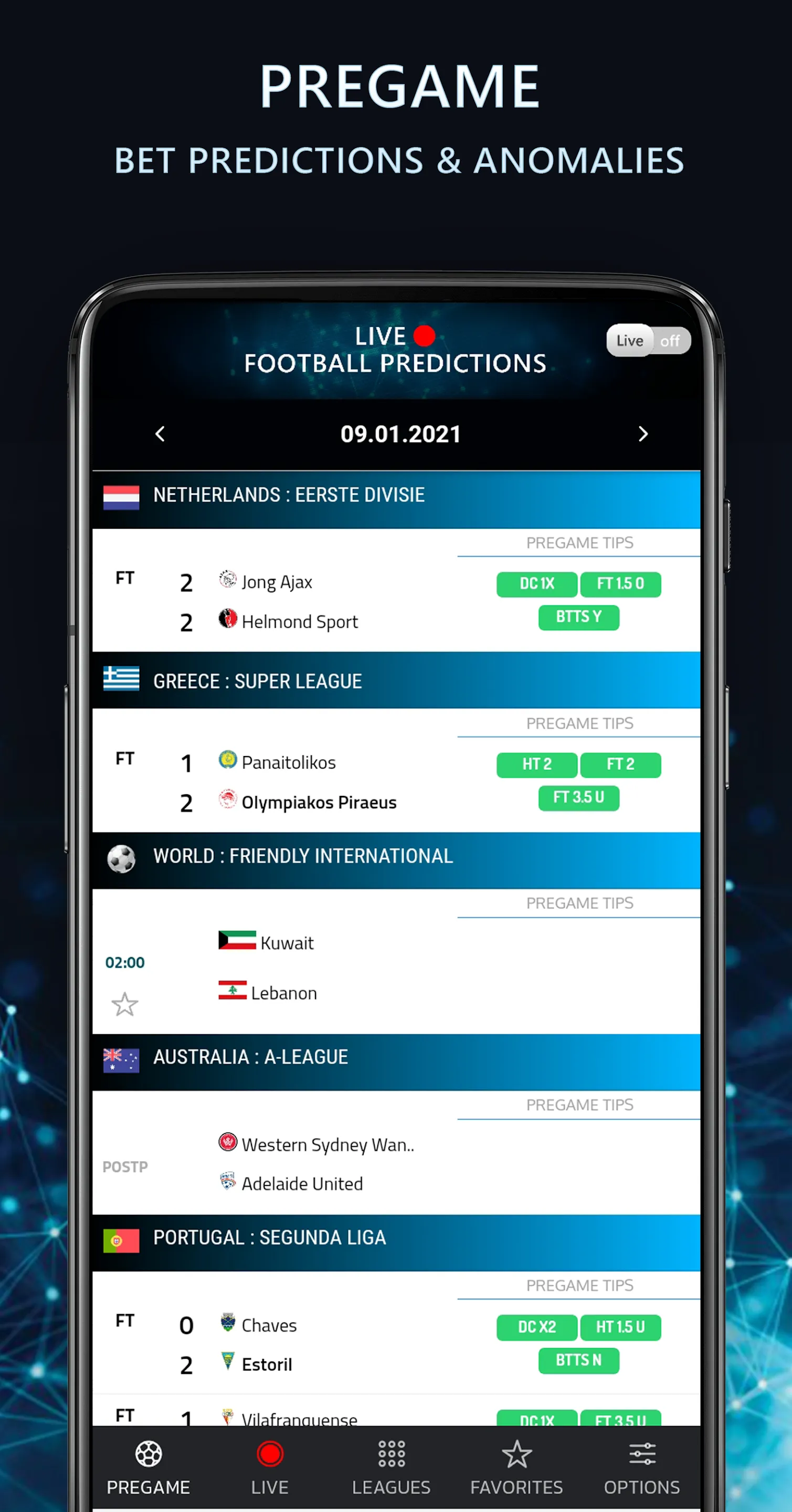 Live Football Bet Predictions | Indus Appstore | Screenshot