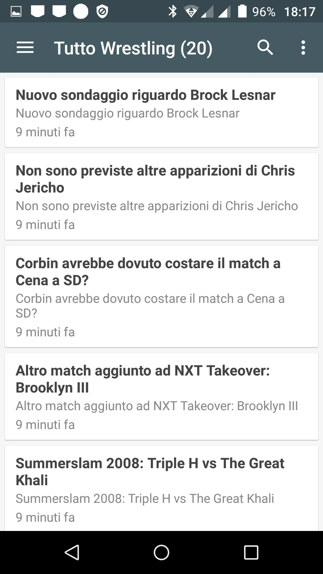 Wrestling Notizie | Indus Appstore | Screenshot