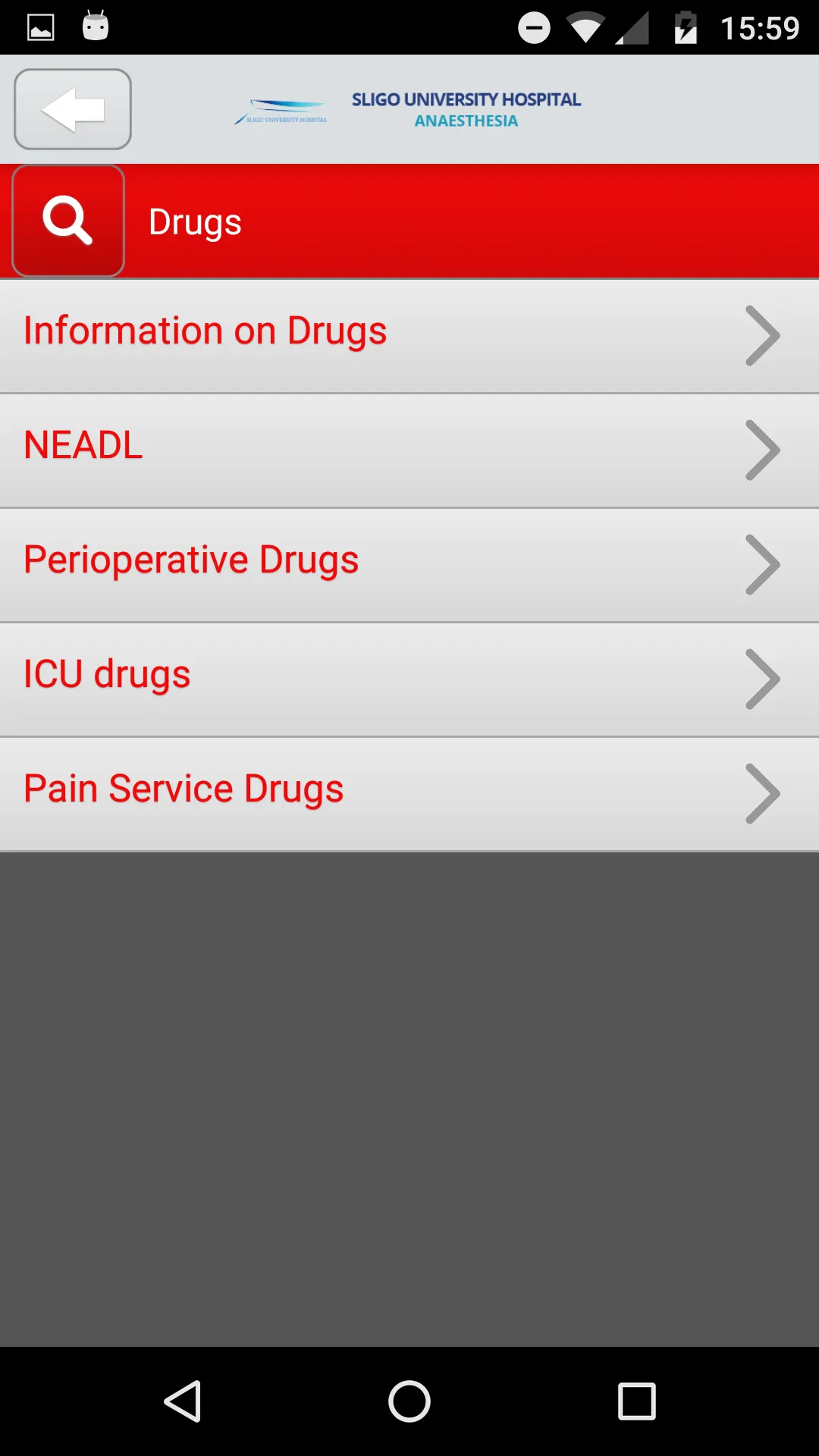 Sligo Anaesthesia | Indus Appstore | Screenshot