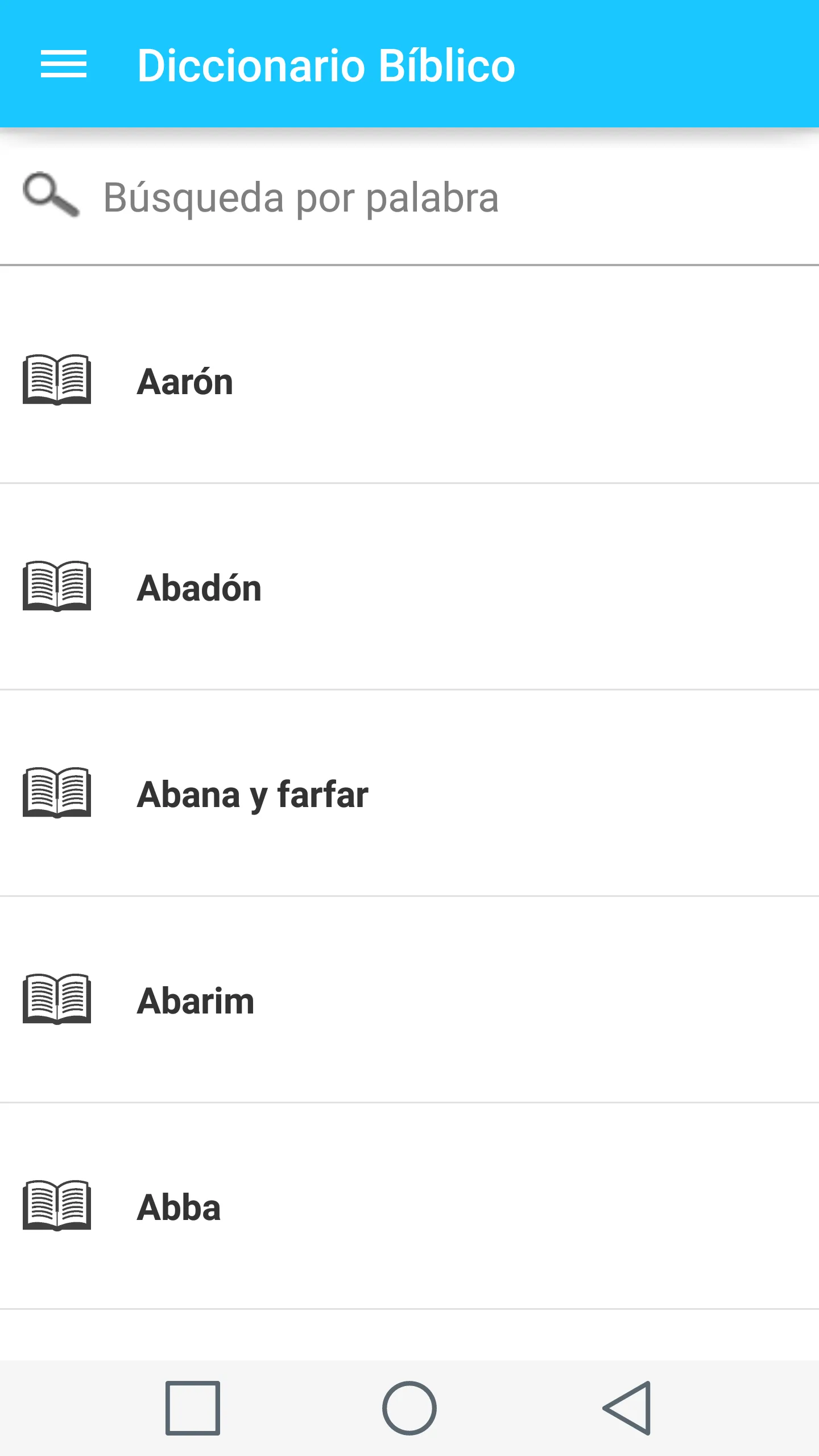 Spanish Bible Dictionary | Indus Appstore | Screenshot