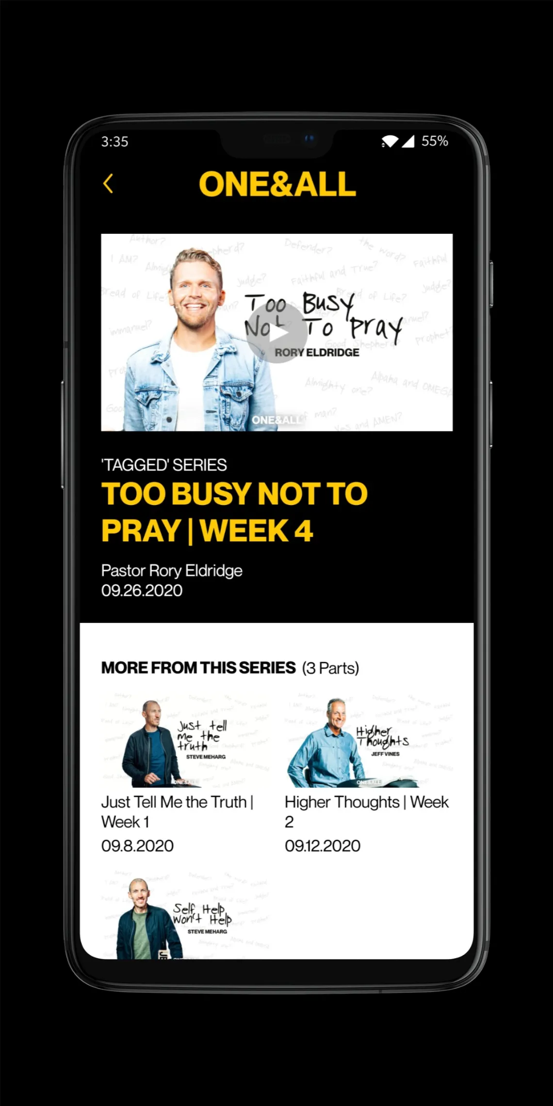 ONE&ALL Church | Indus Appstore | Screenshot