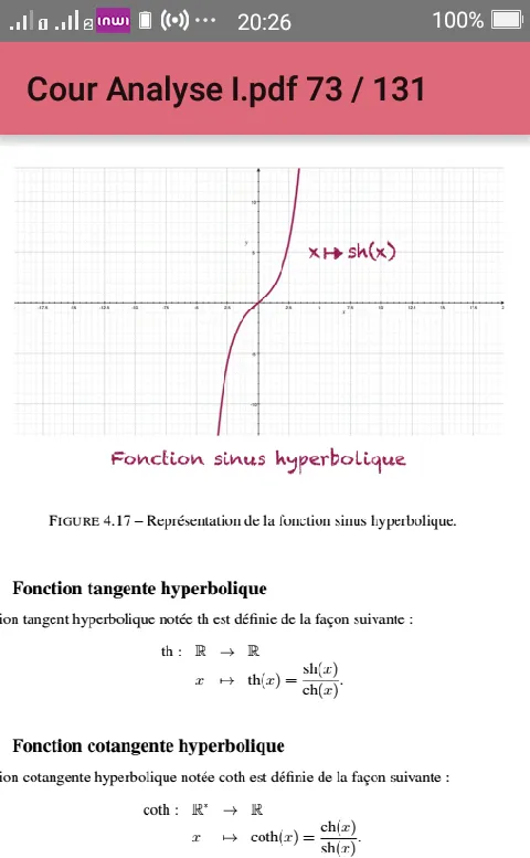 Maths : Cours d’analyse I | Indus Appstore | Screenshot