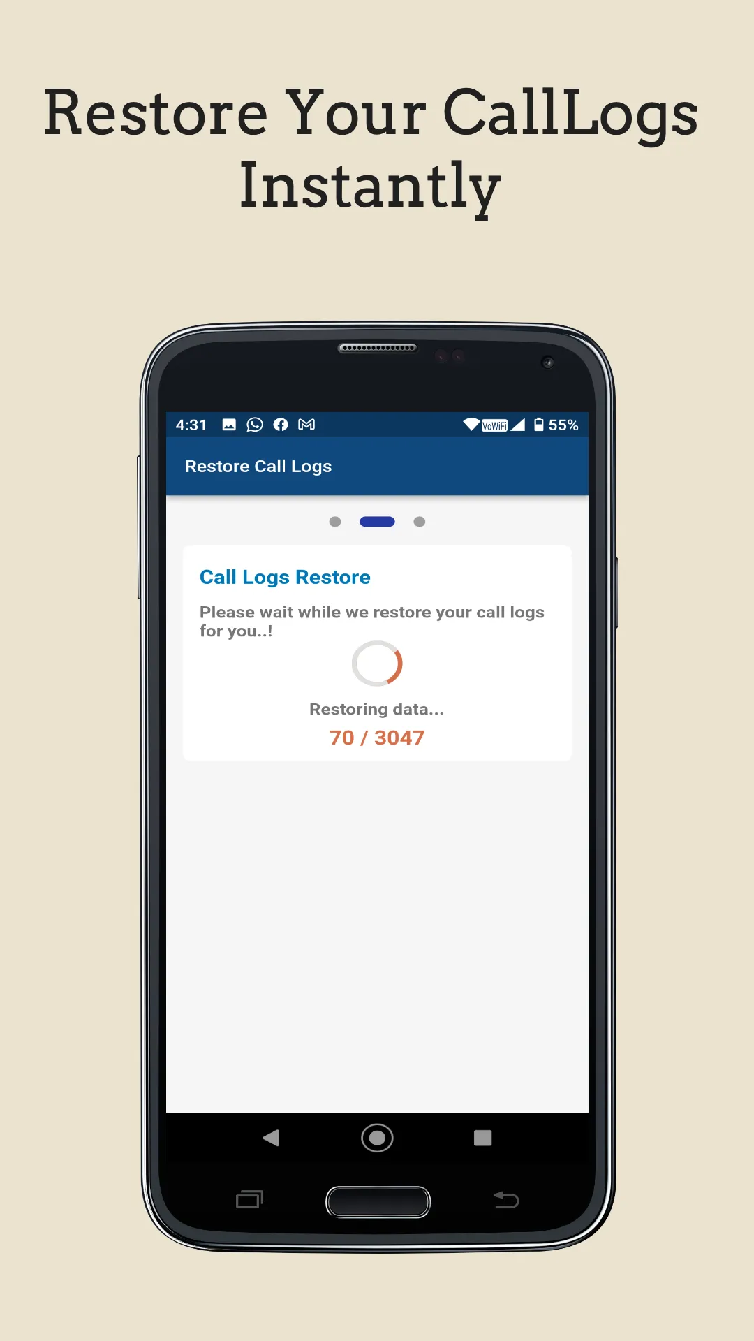 Call Logs Backup | Indus Appstore | Screenshot