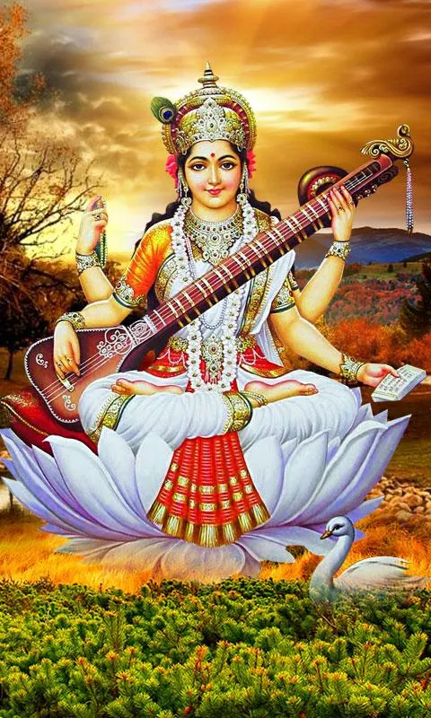 Goddess Saraswati Wallpaper | Indus Appstore | Screenshot