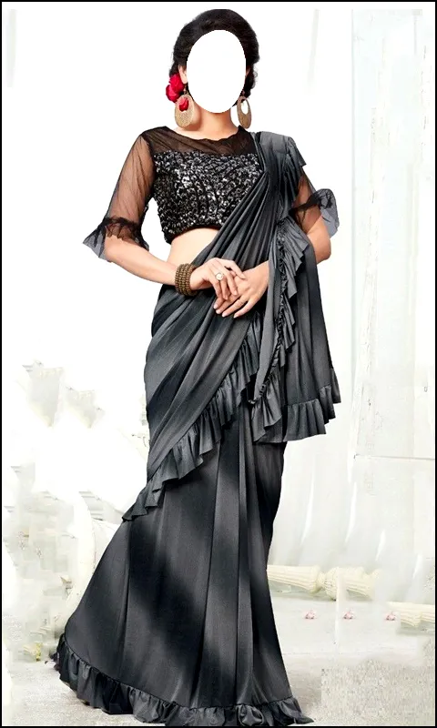 Women Fashion Ruffle Sarees | Indus Appstore | Screenshot