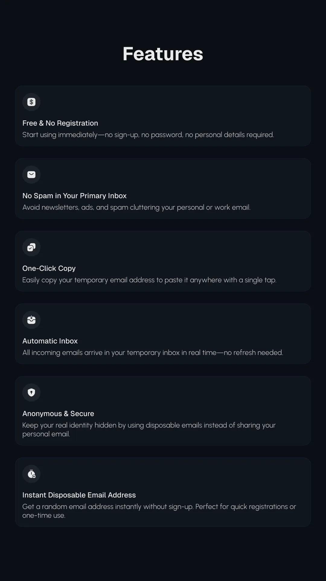 RyzenMail: Temporary Email | Indus Appstore | Screenshot