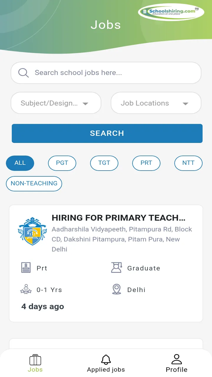 Schools Hiring: School Job App | Indus Appstore | Screenshot