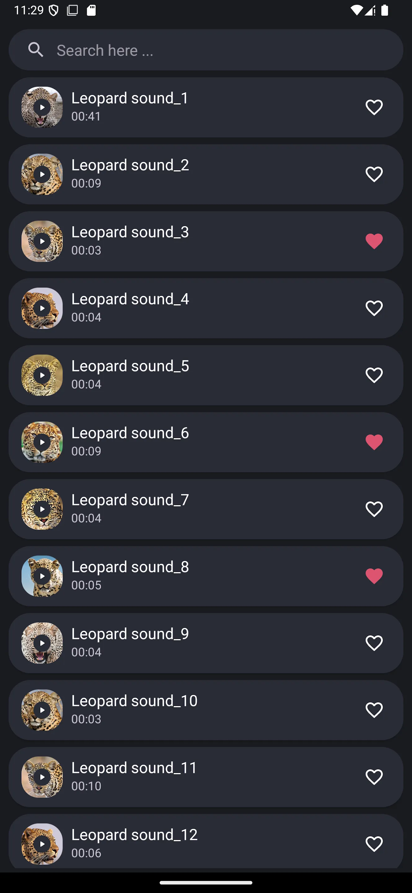 Leopard Sounds | Indus Appstore | Screenshot