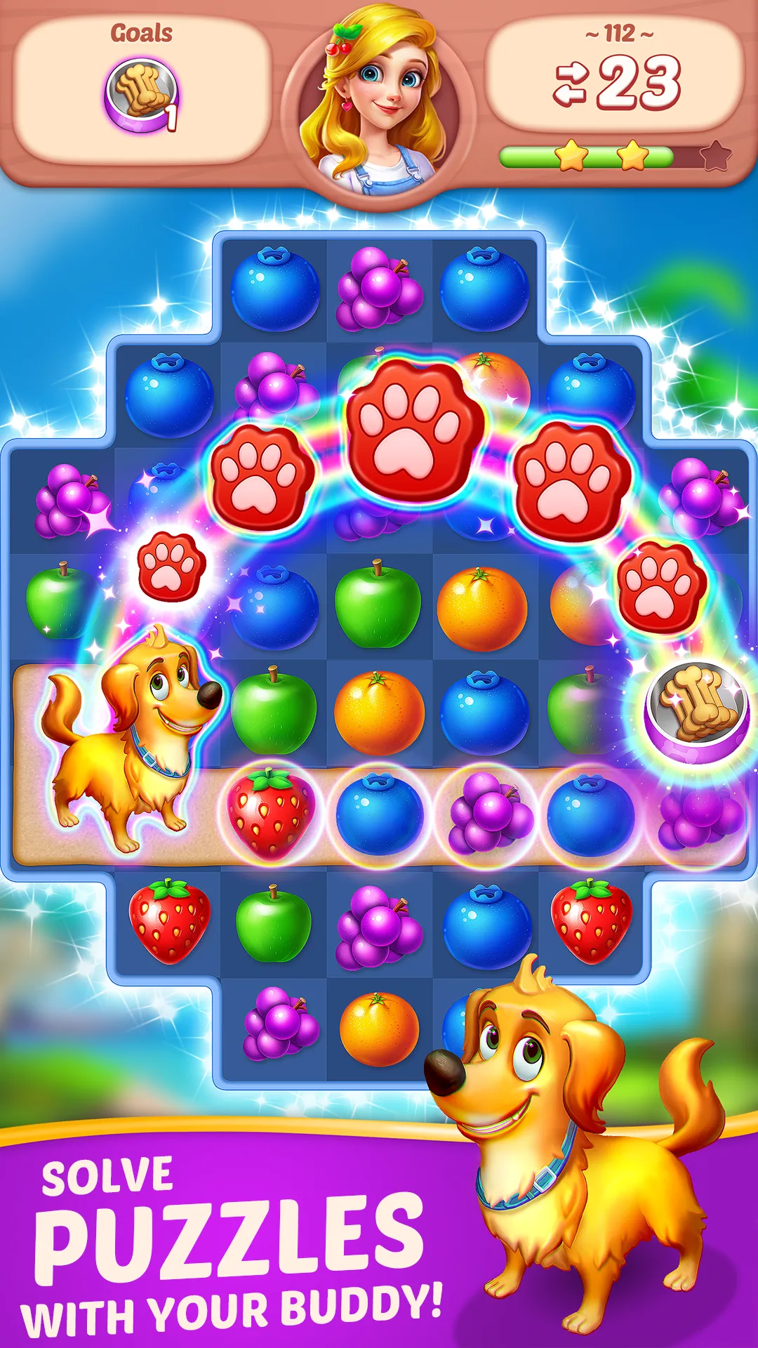 Fruit Diary - Match 3 Games | Indus Appstore | Screenshot