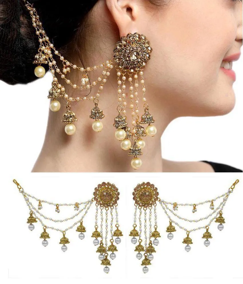 Earring Design Pearl Gold | Indus Appstore | Screenshot