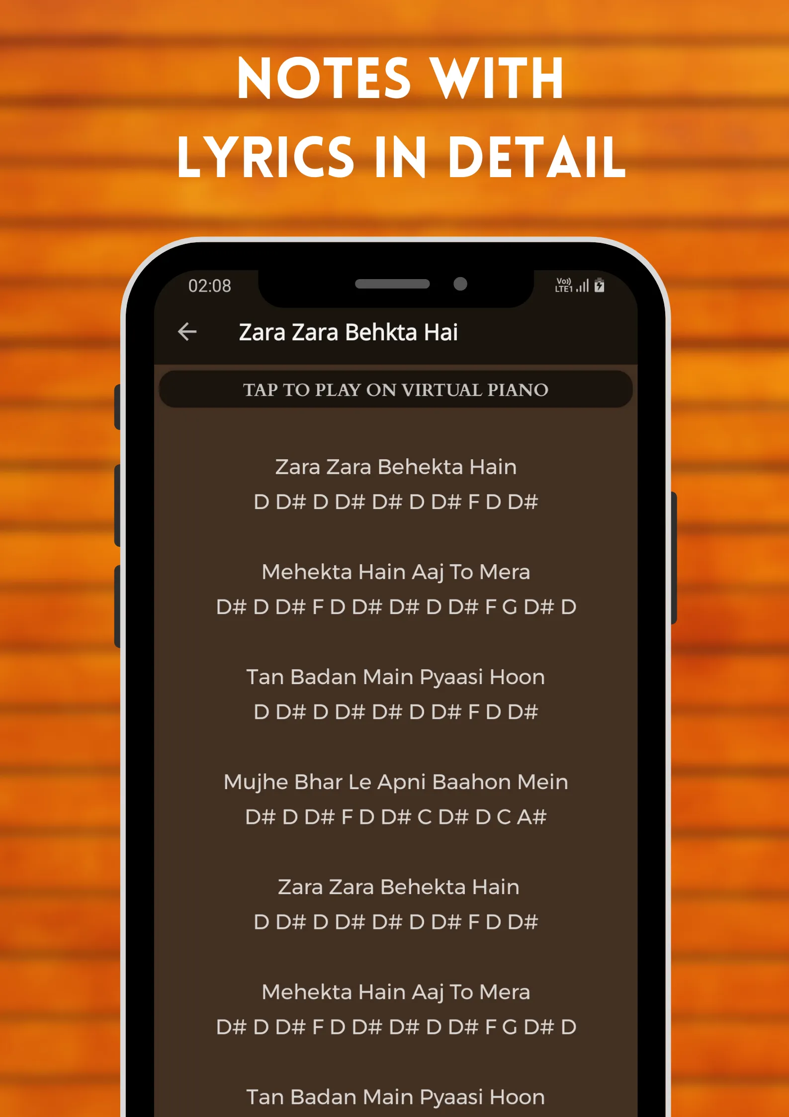 Play Piano : Piano Notes Hindi | Indus Appstore | Screenshot