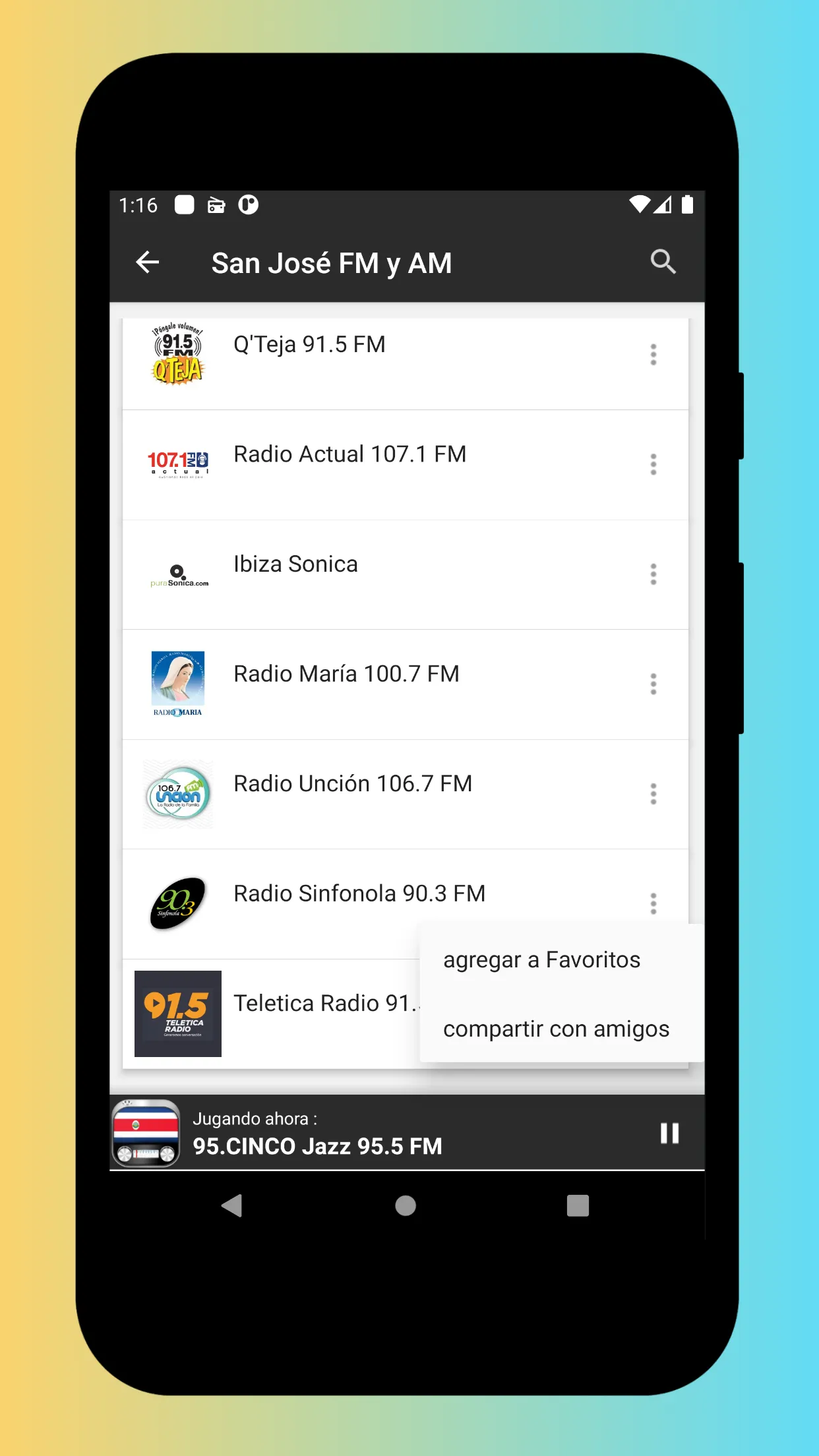 Radio Costa Rica: Radio Online | Indus Appstore | Screenshot