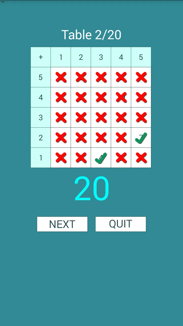 Math Table Test | Indus Appstore | Screenshot