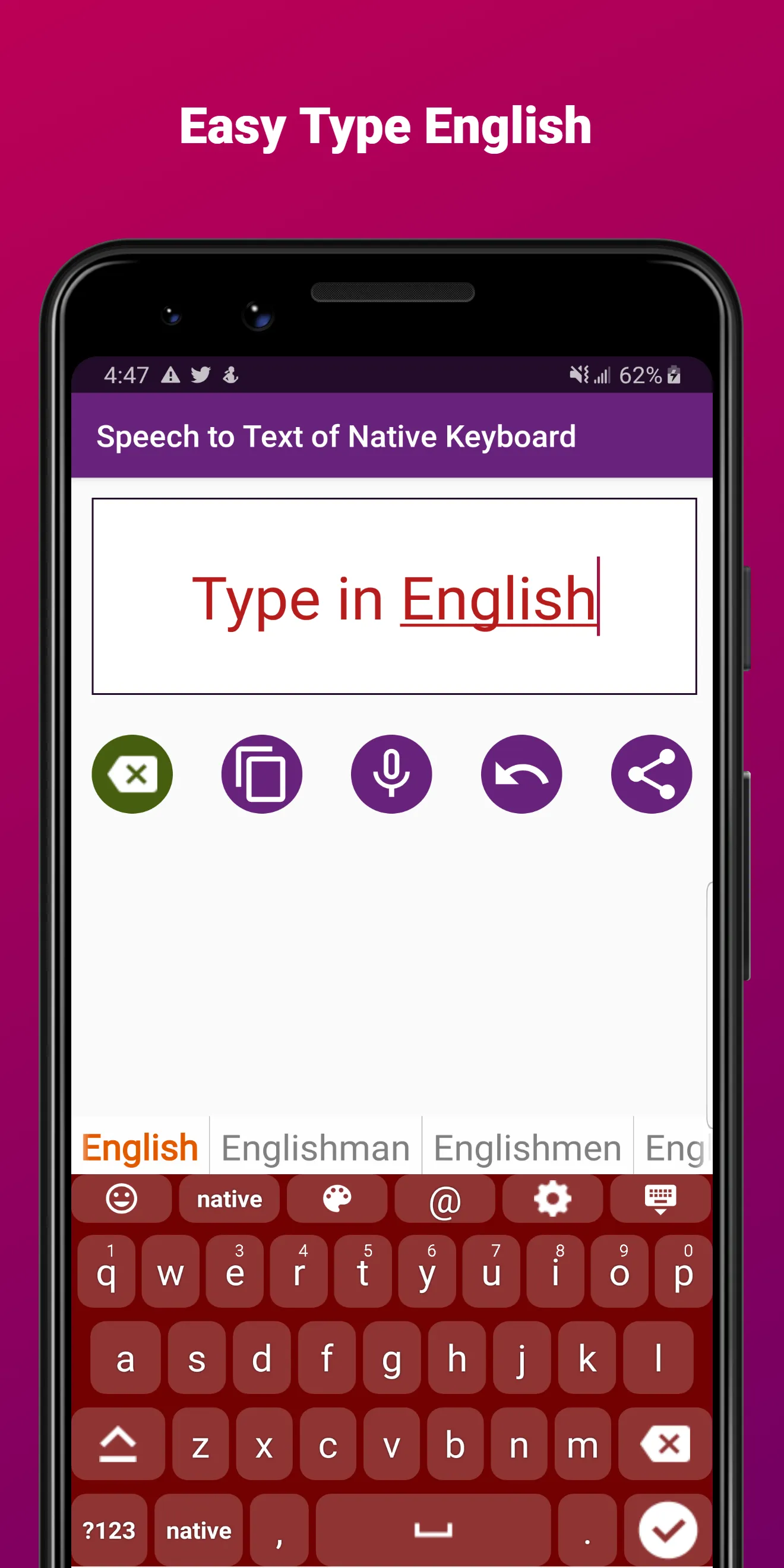 Abkhazian English Keyboard | Indus Appstore | Screenshot