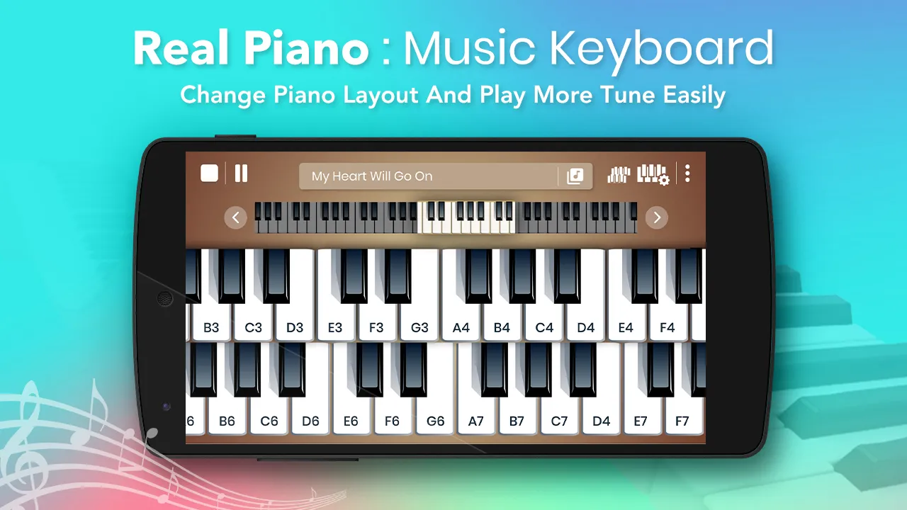 Real Piano : Music Keyboard | Indus Appstore | Screenshot