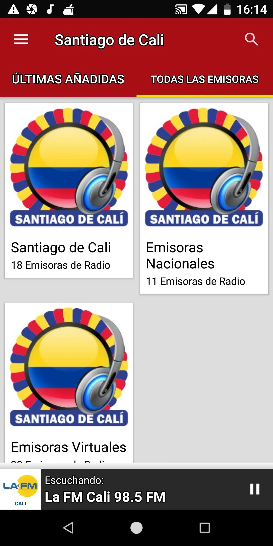 Radios from Santiago de Cali | Indus Appstore | Screenshot