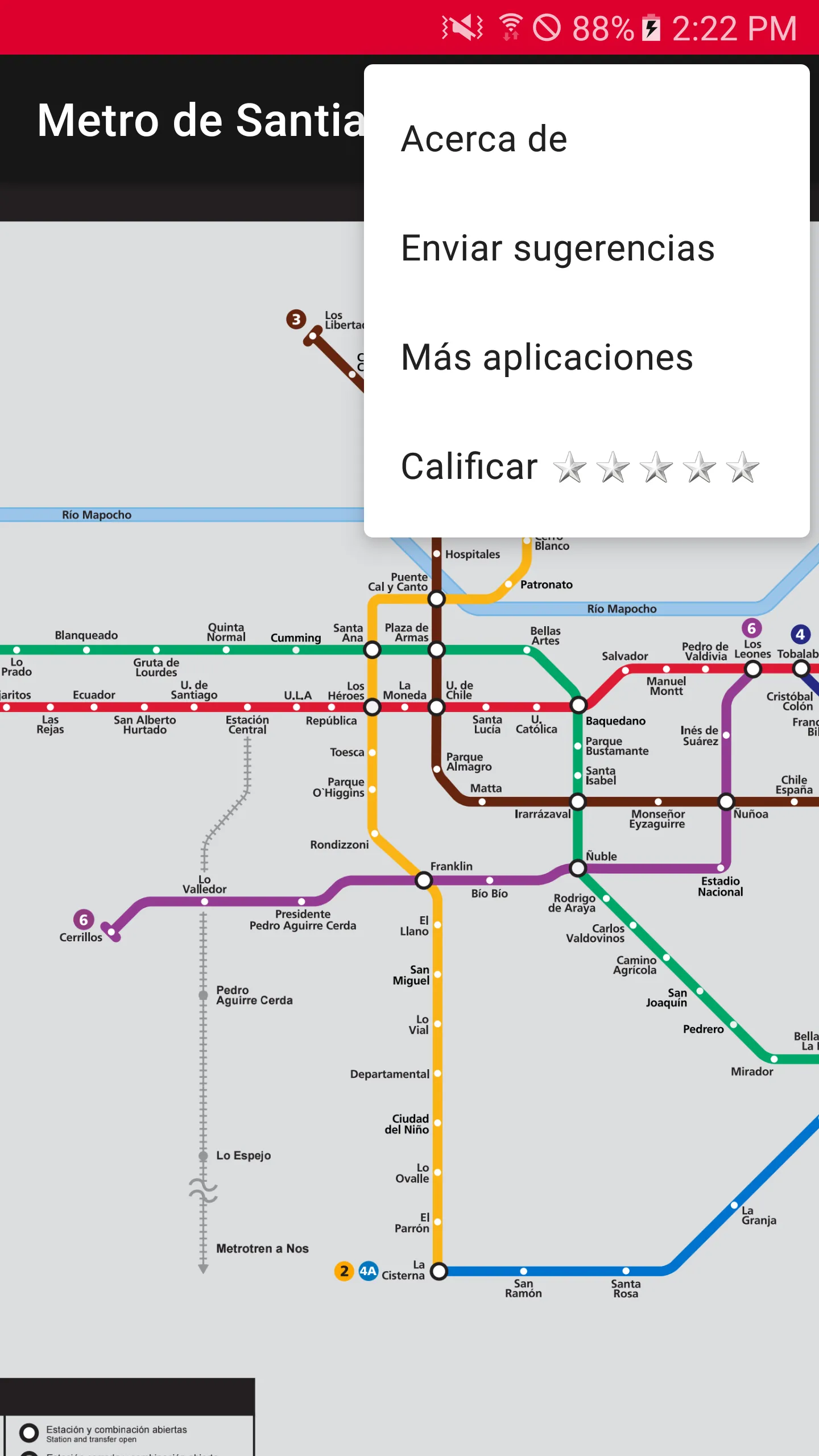 Metro de Santiago Chile (Sin I | Indus Appstore | Screenshot