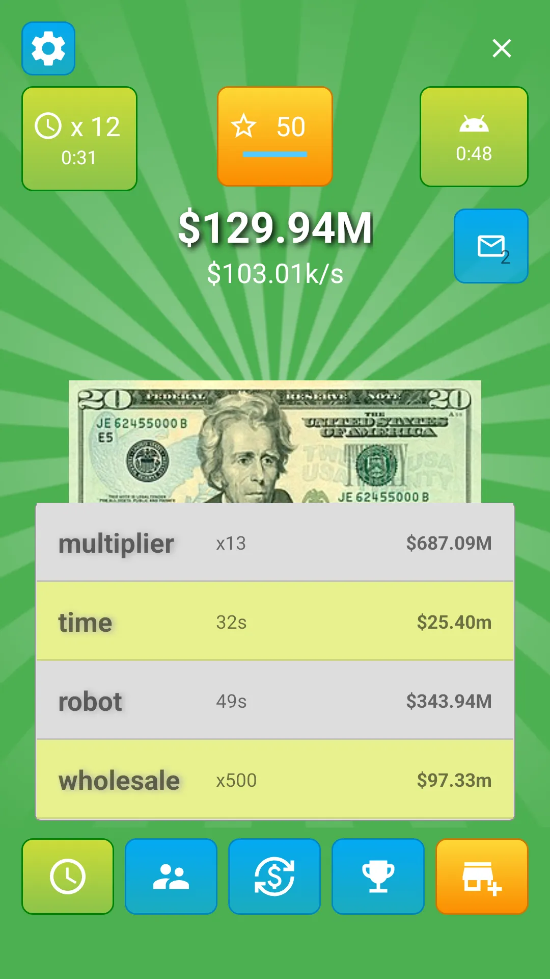 Money Clicker Game | Indus Appstore | Screenshot