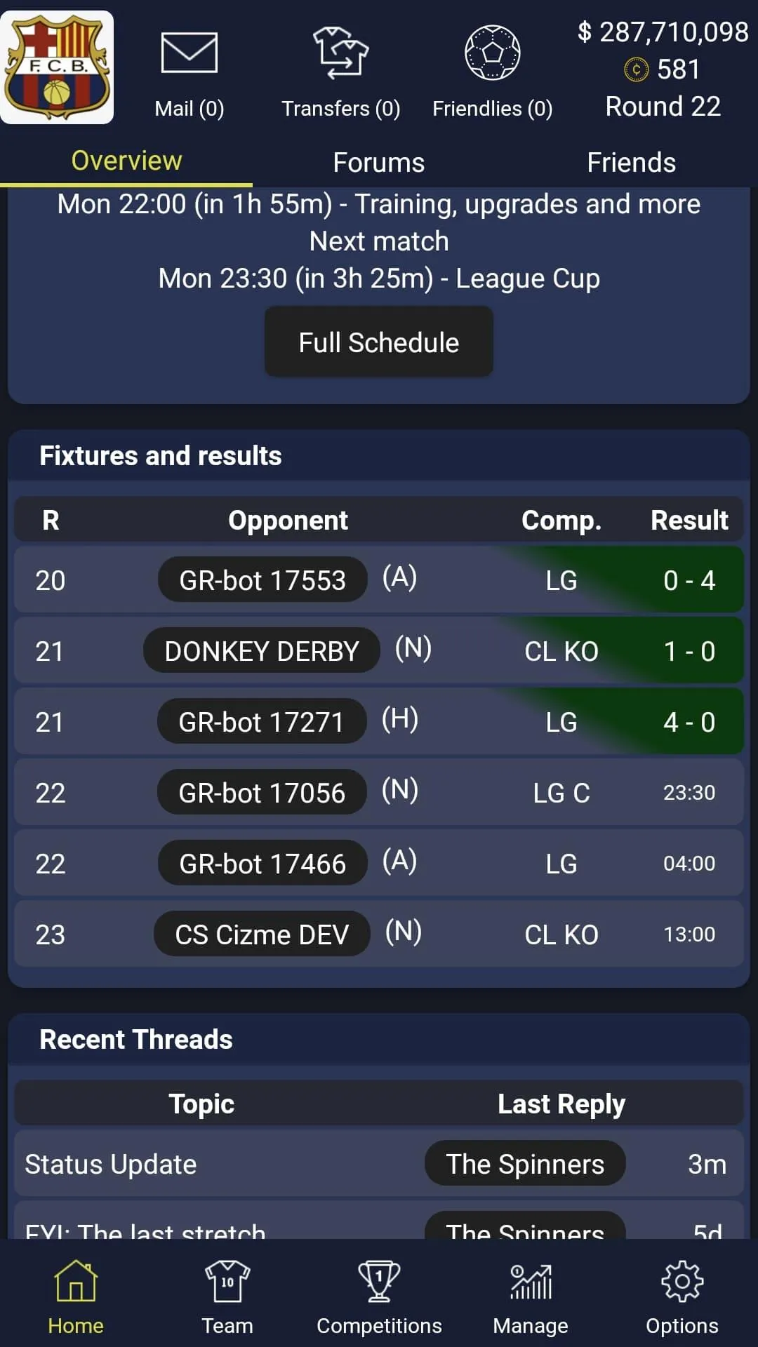 Manager League Football | Indus Appstore | Screenshot